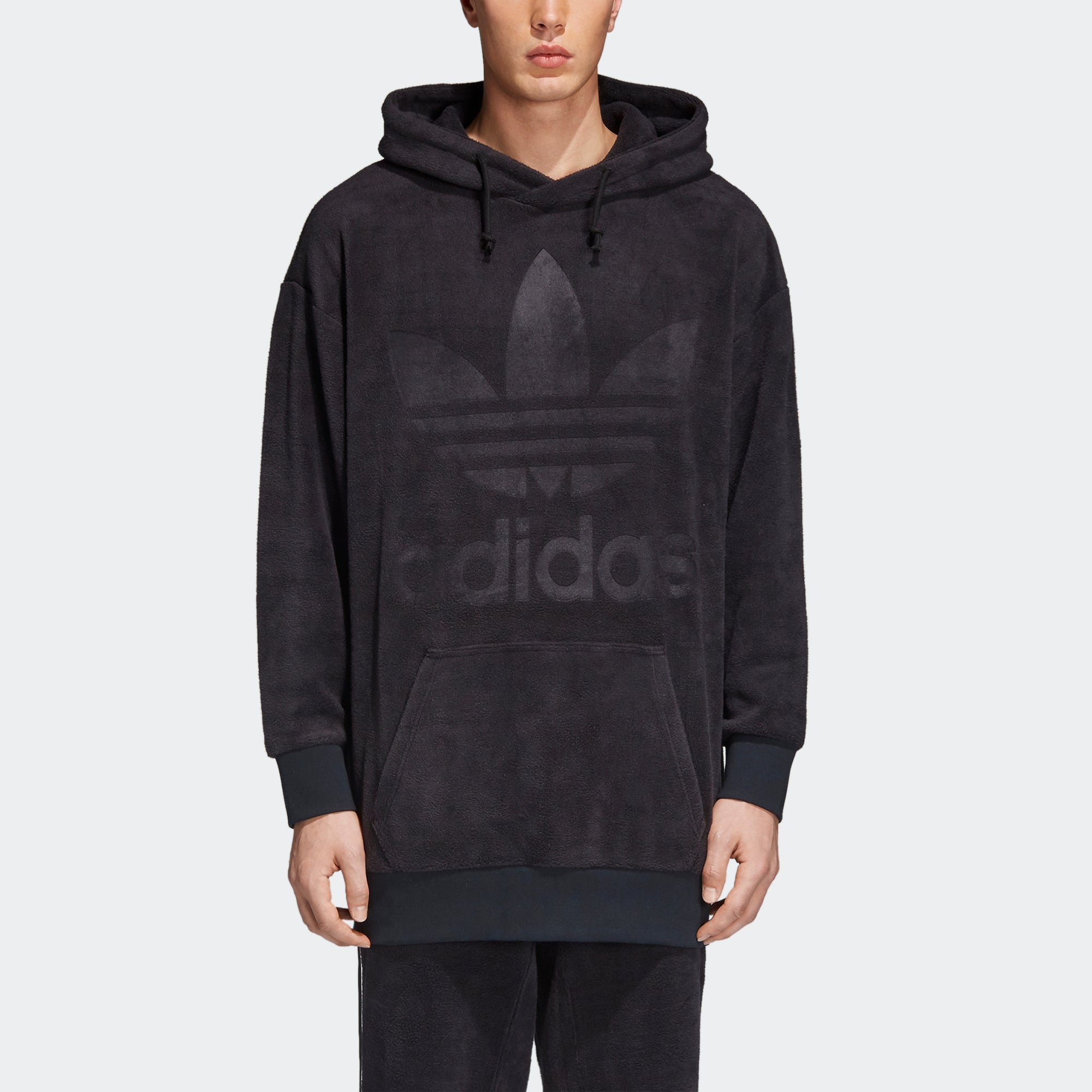 adidas velour hoodie mens