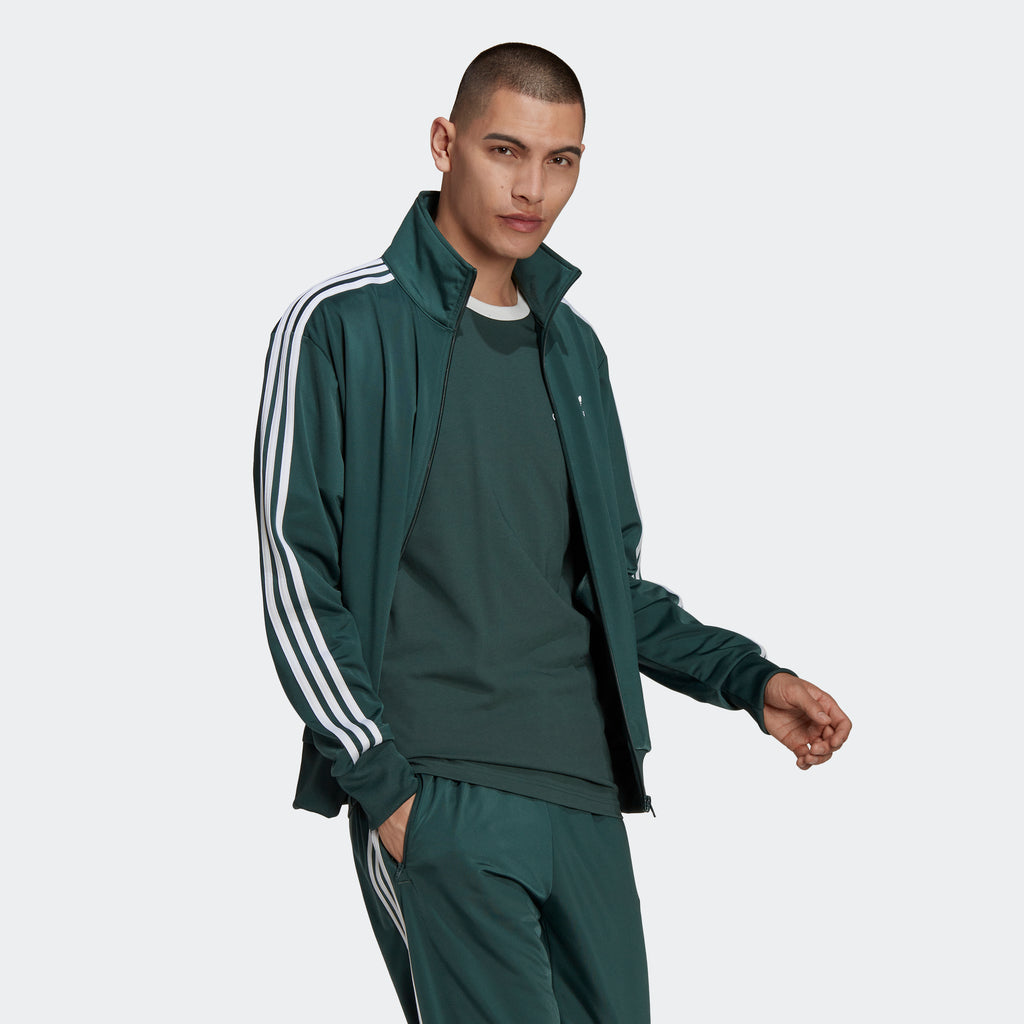 adidas Classics Firebird Track Jacket Green | Chicago City Sports