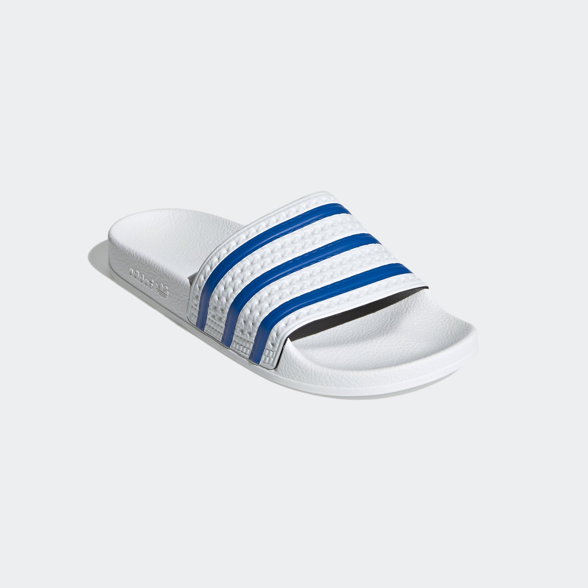 adidas Adilette Slides White Blue FX5860 | Chicago City Sports