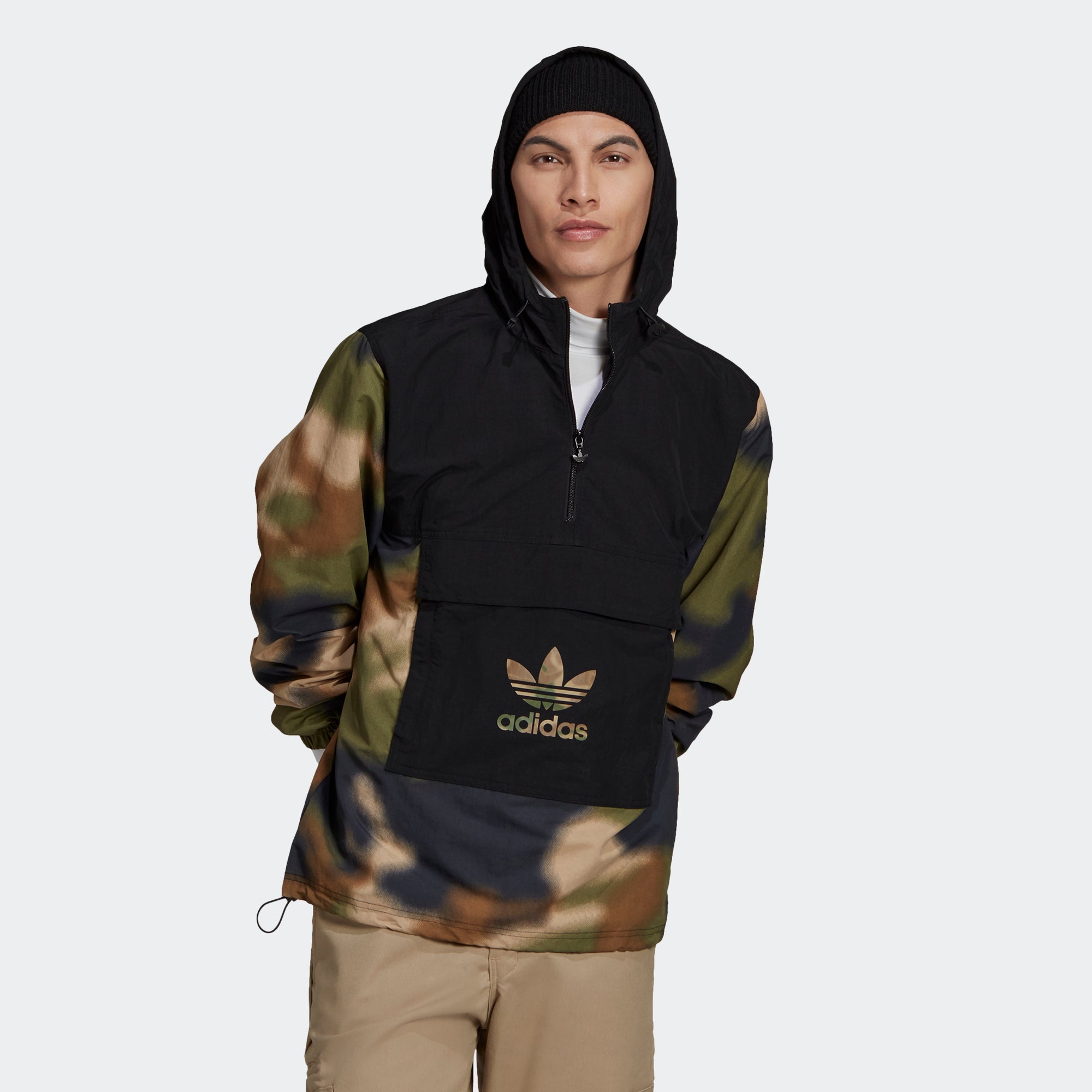 adidas original camo windbreaker