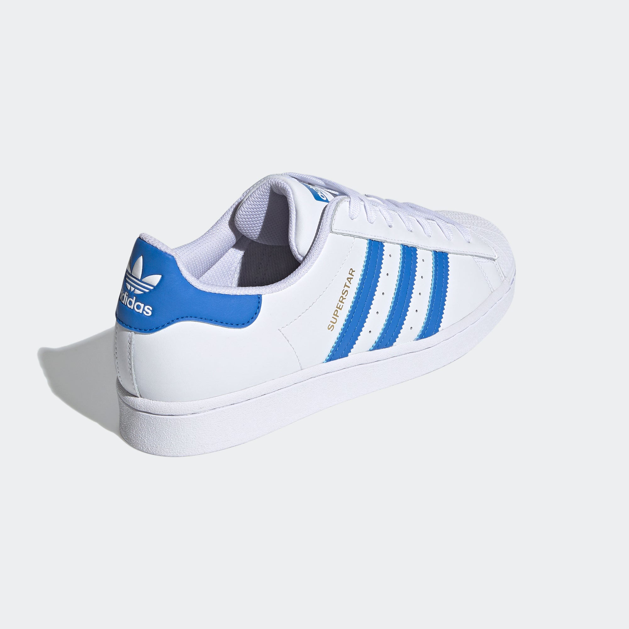 adidas Superstar Shoes White Blue H68093 | Chicago Sports