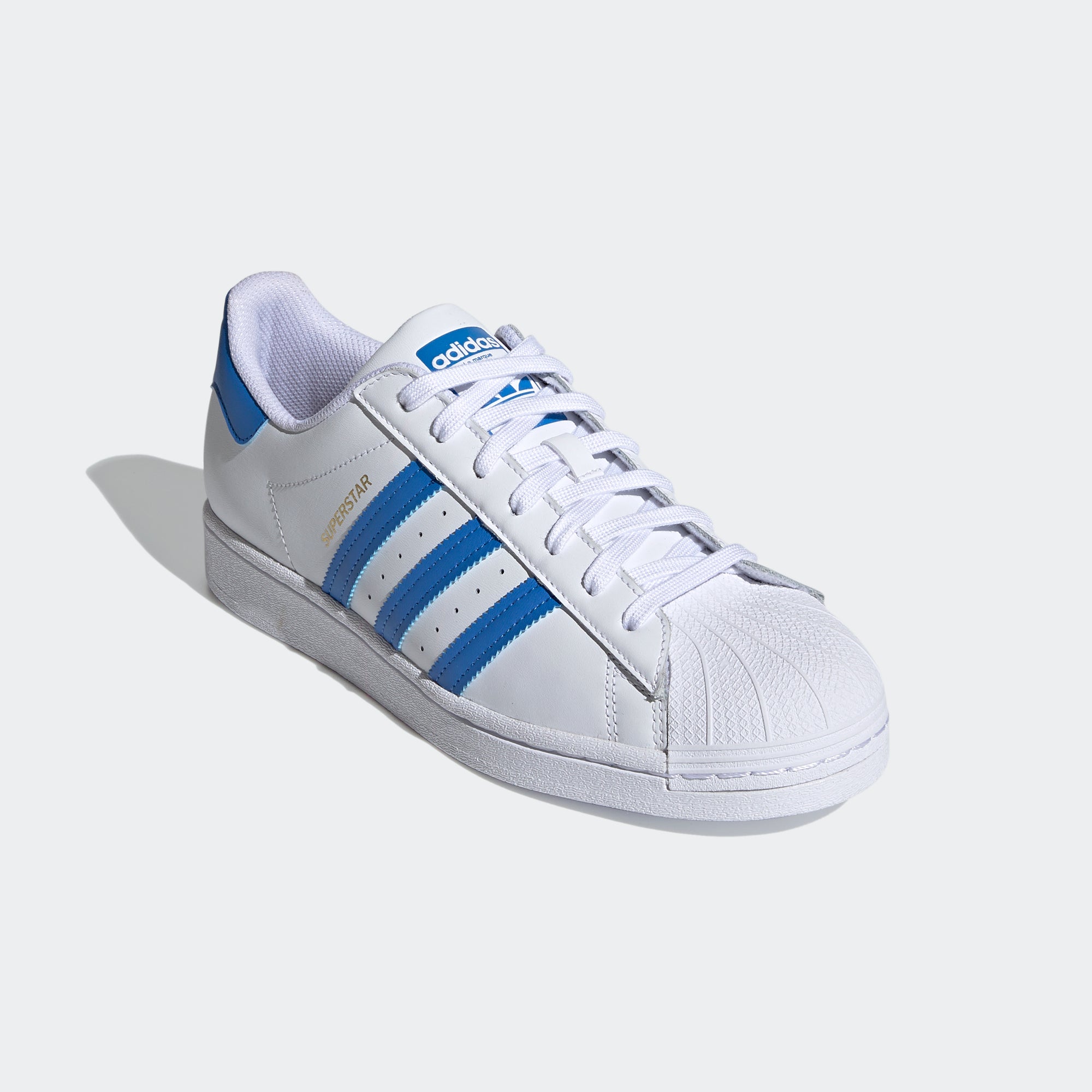 Detallado Casi muerto cumpleaños adidas Superstar Shoes White Blue H68093 | Chicago City Sports