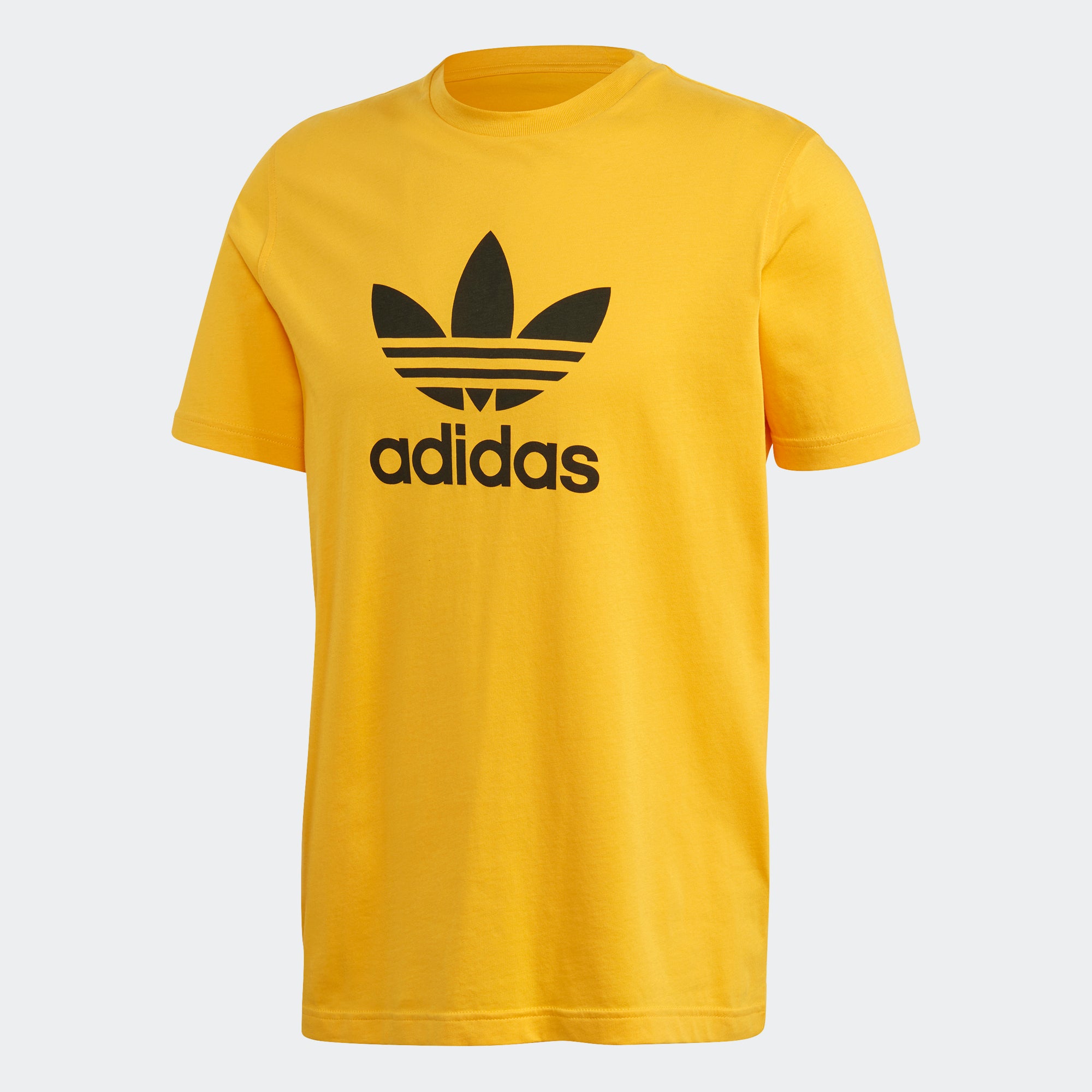 adidas trefoil tee gold