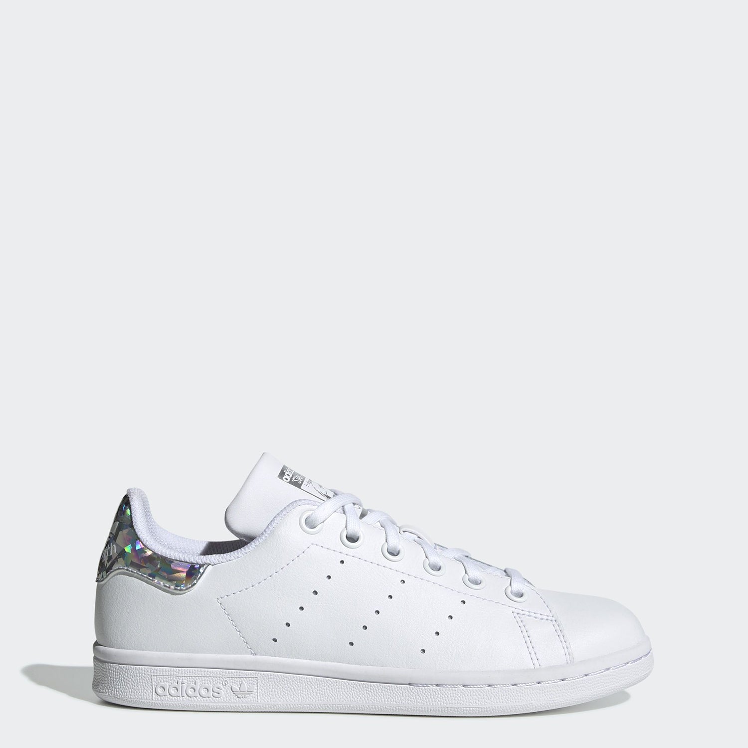 white and silver stan smith