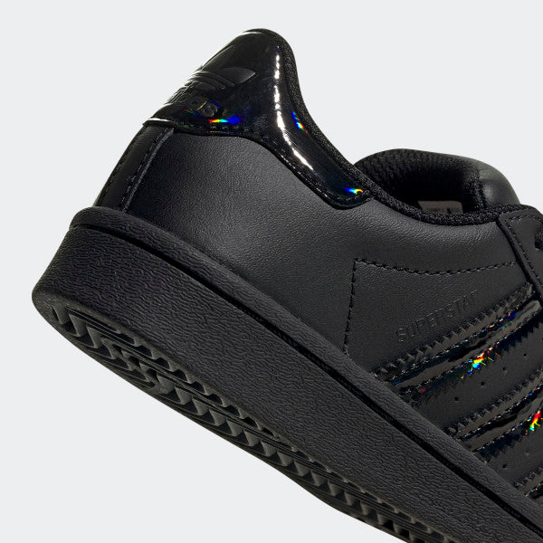 adidas Black Iridescent Superstar Shoes | Chicago City Sports