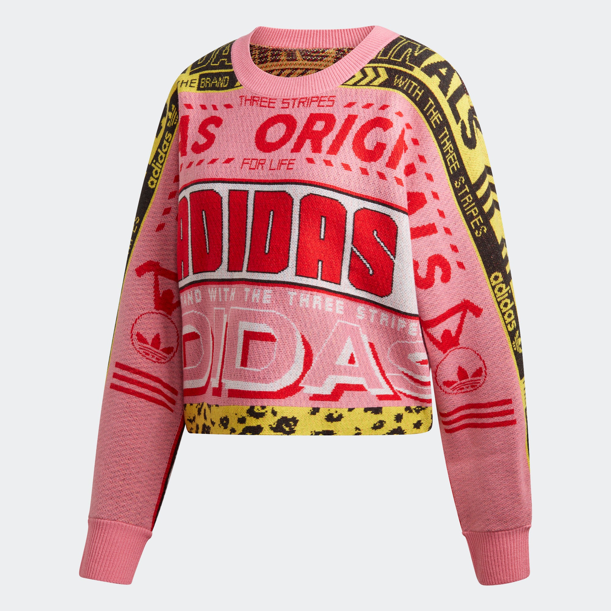 adidas pink sweater women's