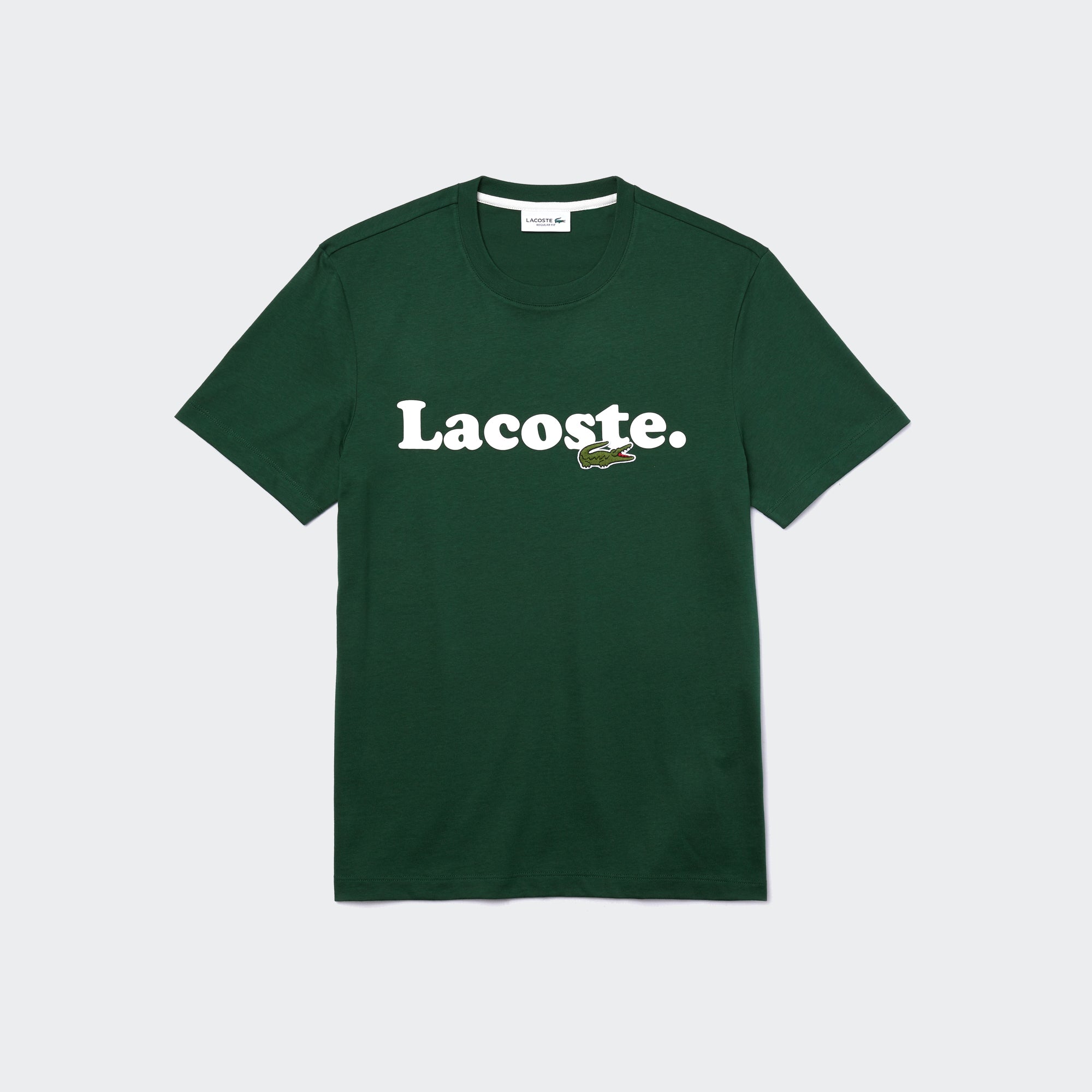 mens green lacoste t shirt