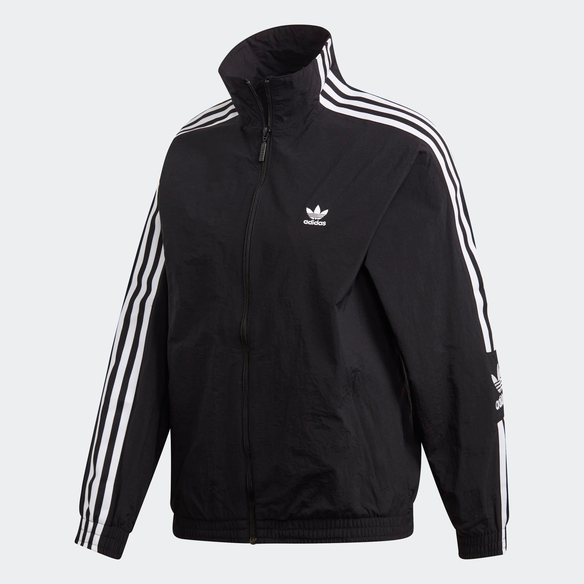 adidas black on black track jacket