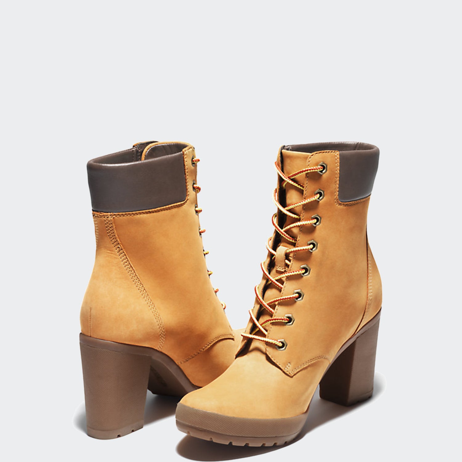 timberland chunky heel boots