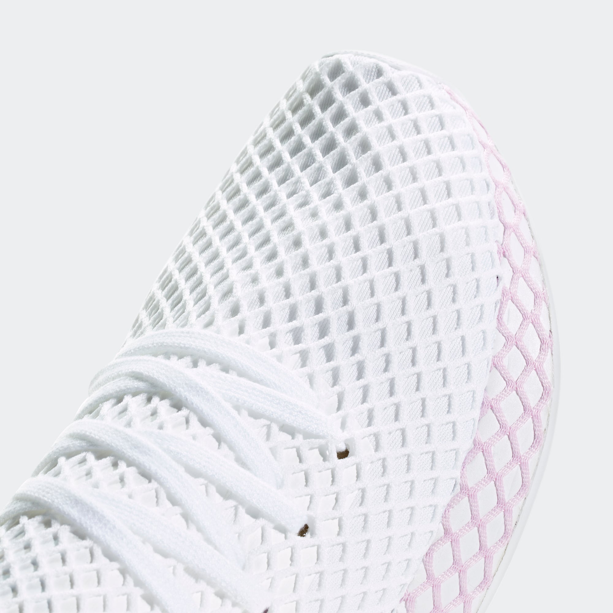 adidas originals deerupt trainers in white and lilac