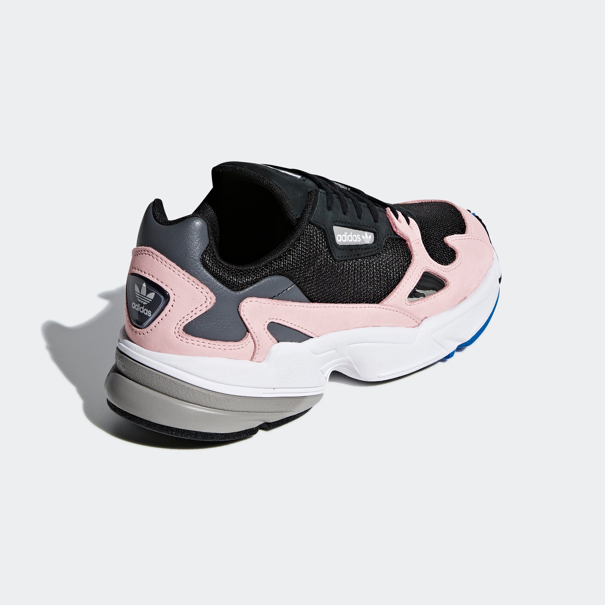 adidas falcon core black light pink