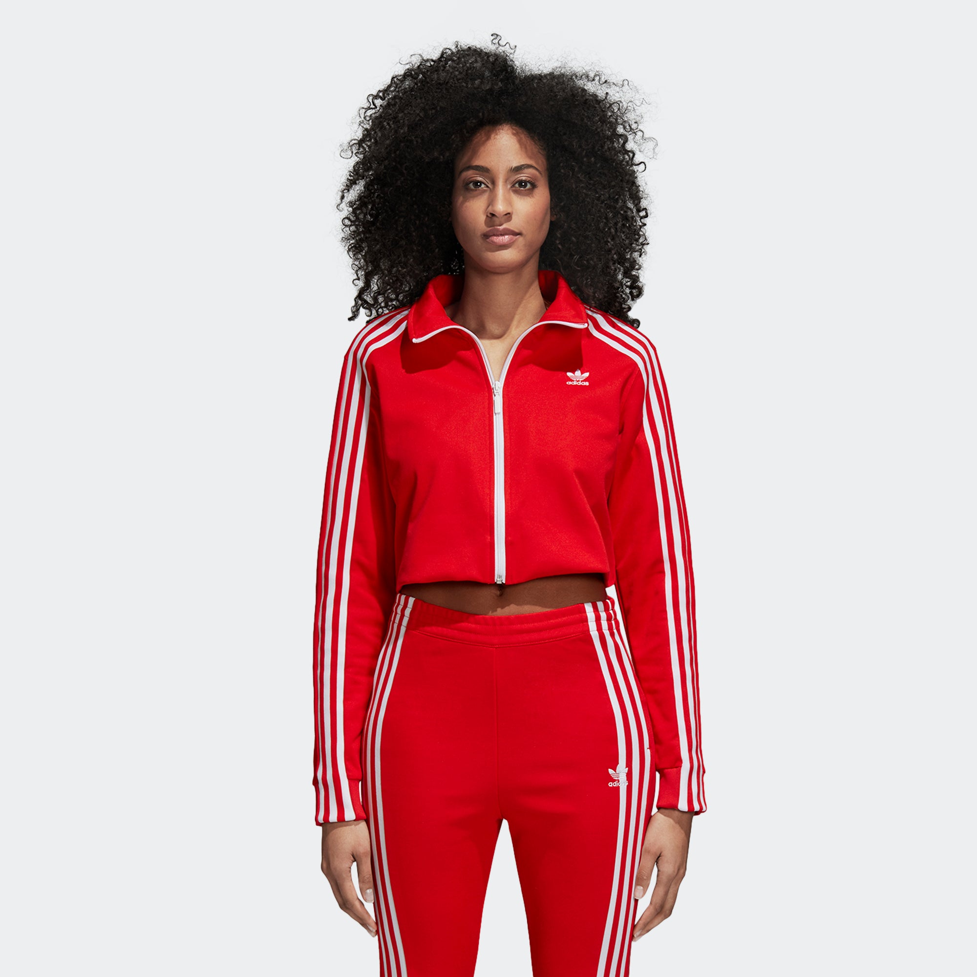 adidas jacket red