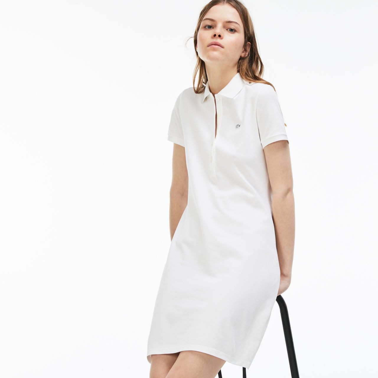 lacoste white dress