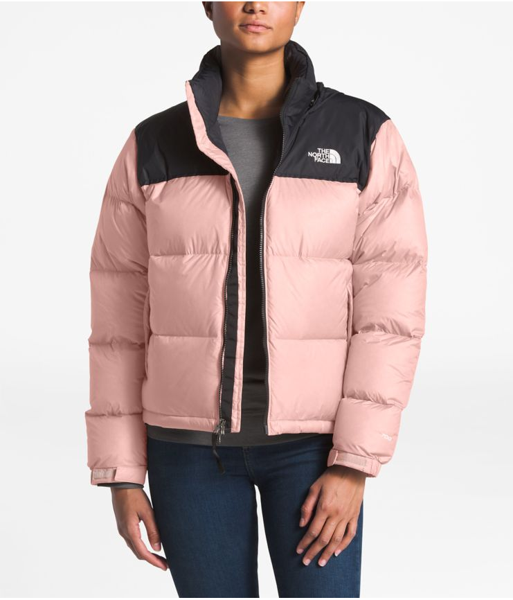 north face puffer jacket womens pink