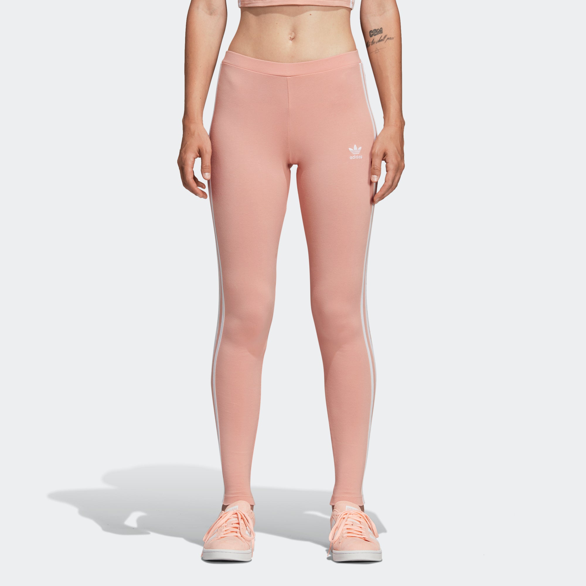dusty pink adidas leggings