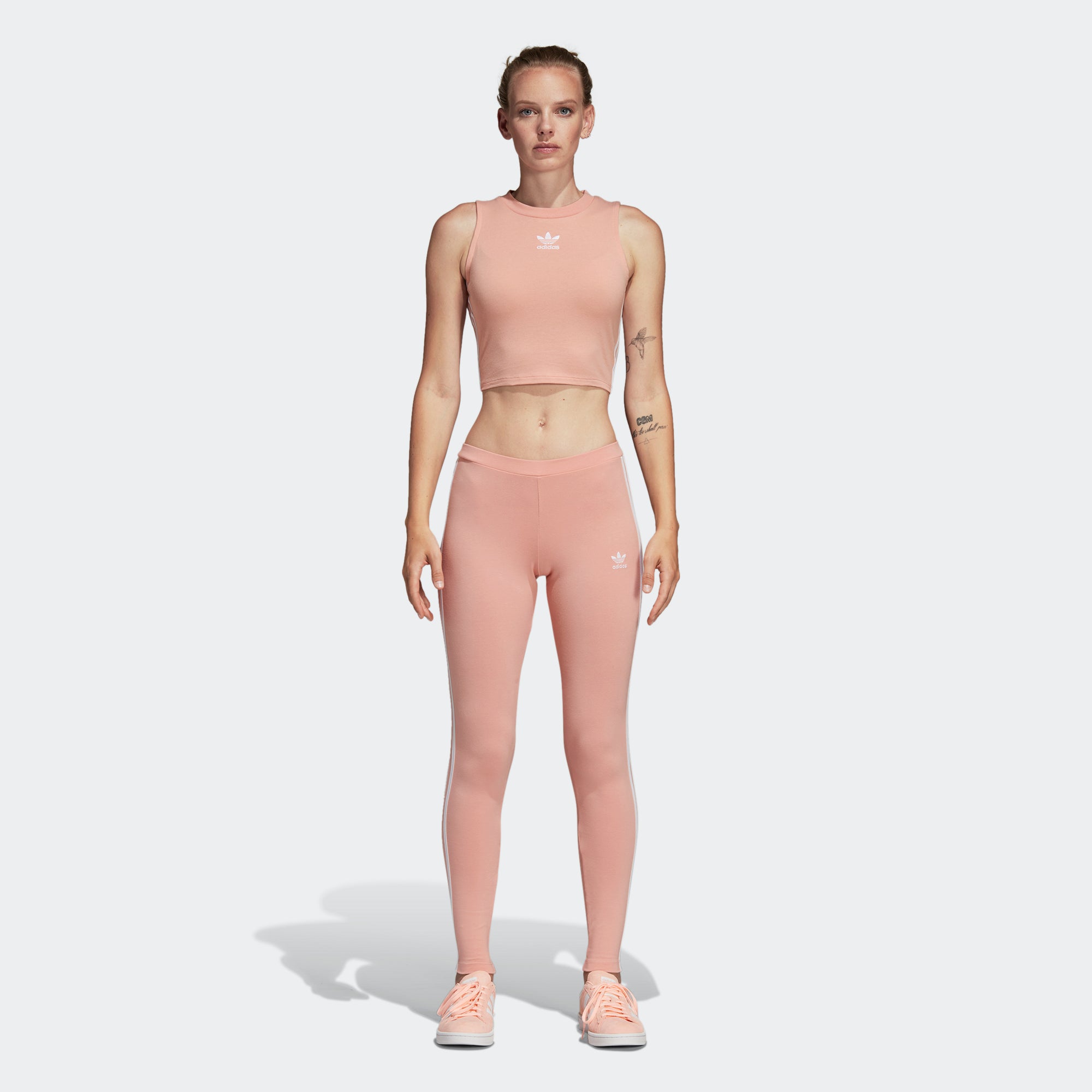 dust pink adidas leggings