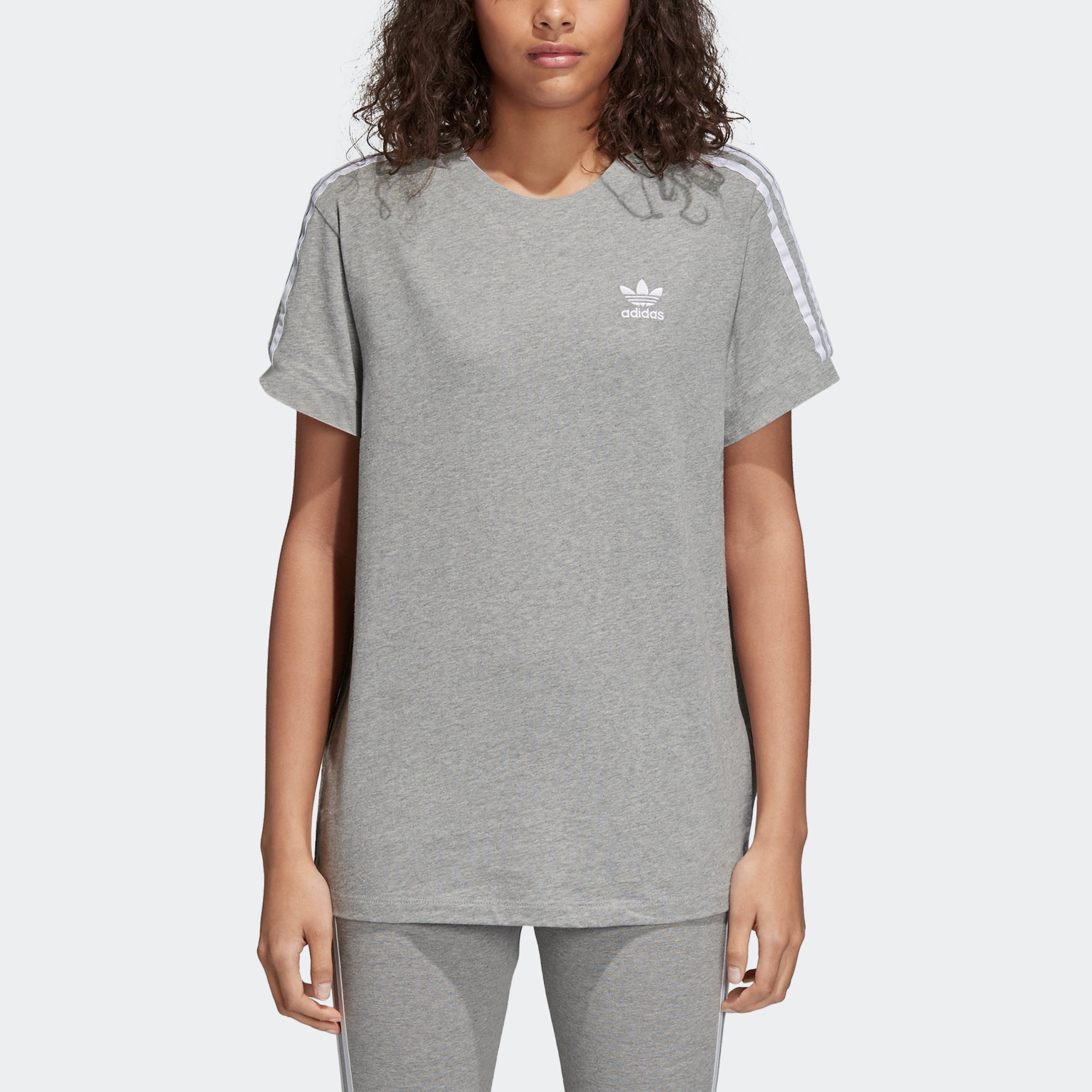 adidas 3-Stripes Tee Gray Heather 