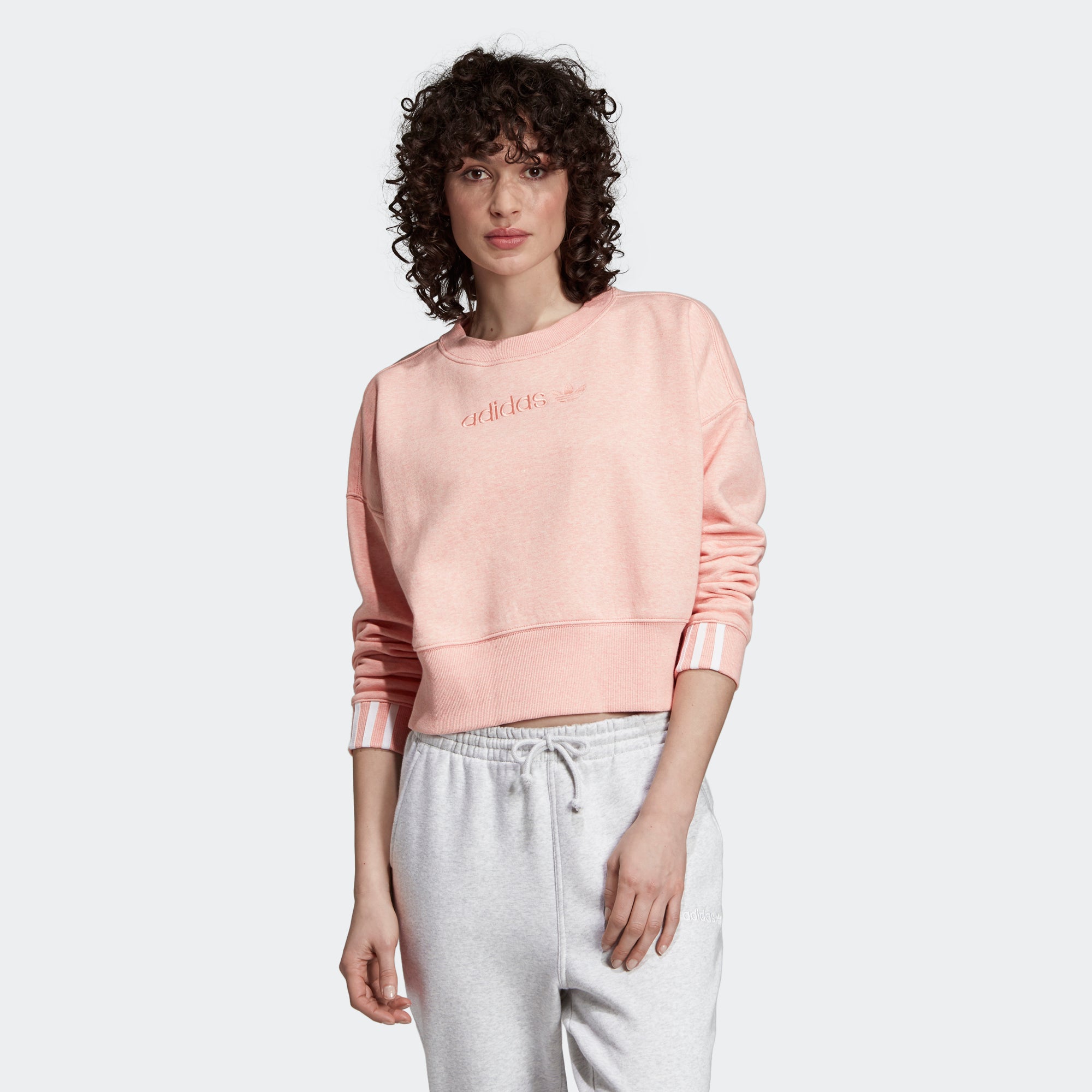 adidas Coeeze Cropped Sweatshirt Pink 