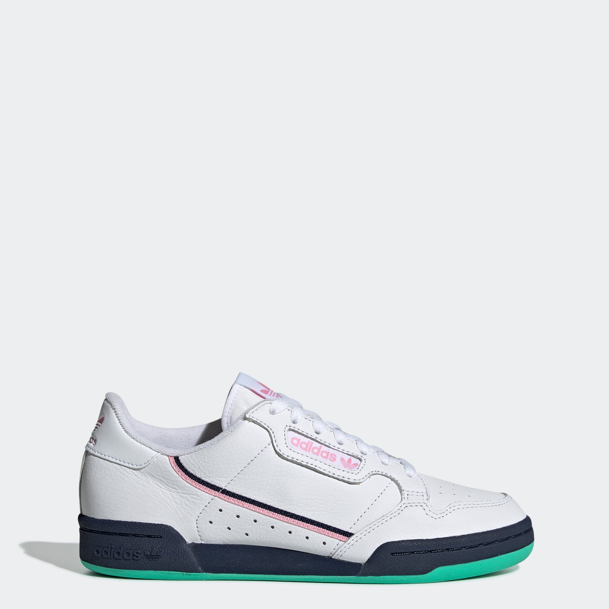 adidas originals white and lilac continental 80 sneakers