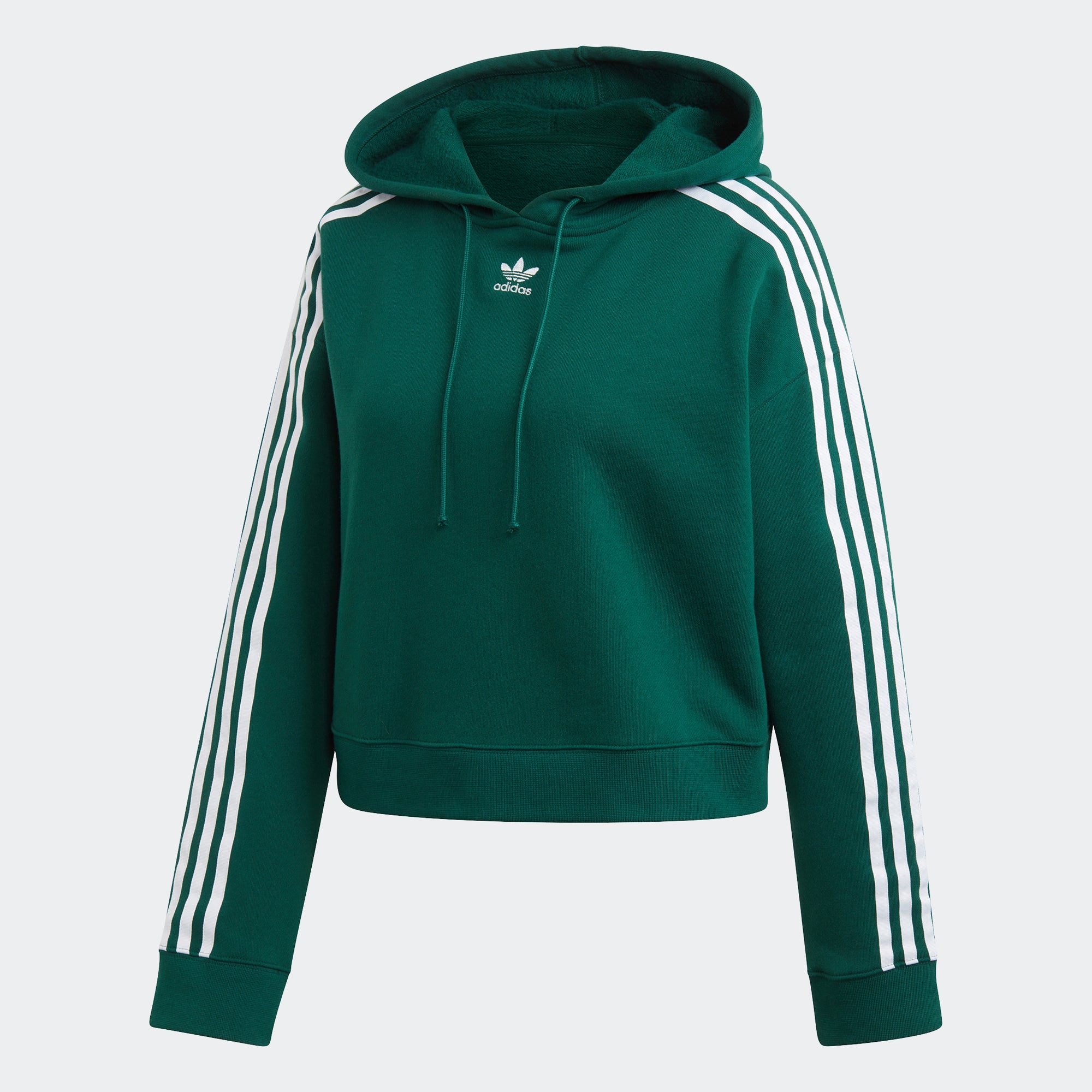 adidas Cropped Hoodie Collegiate Green DX2159 | Chicago City Sports