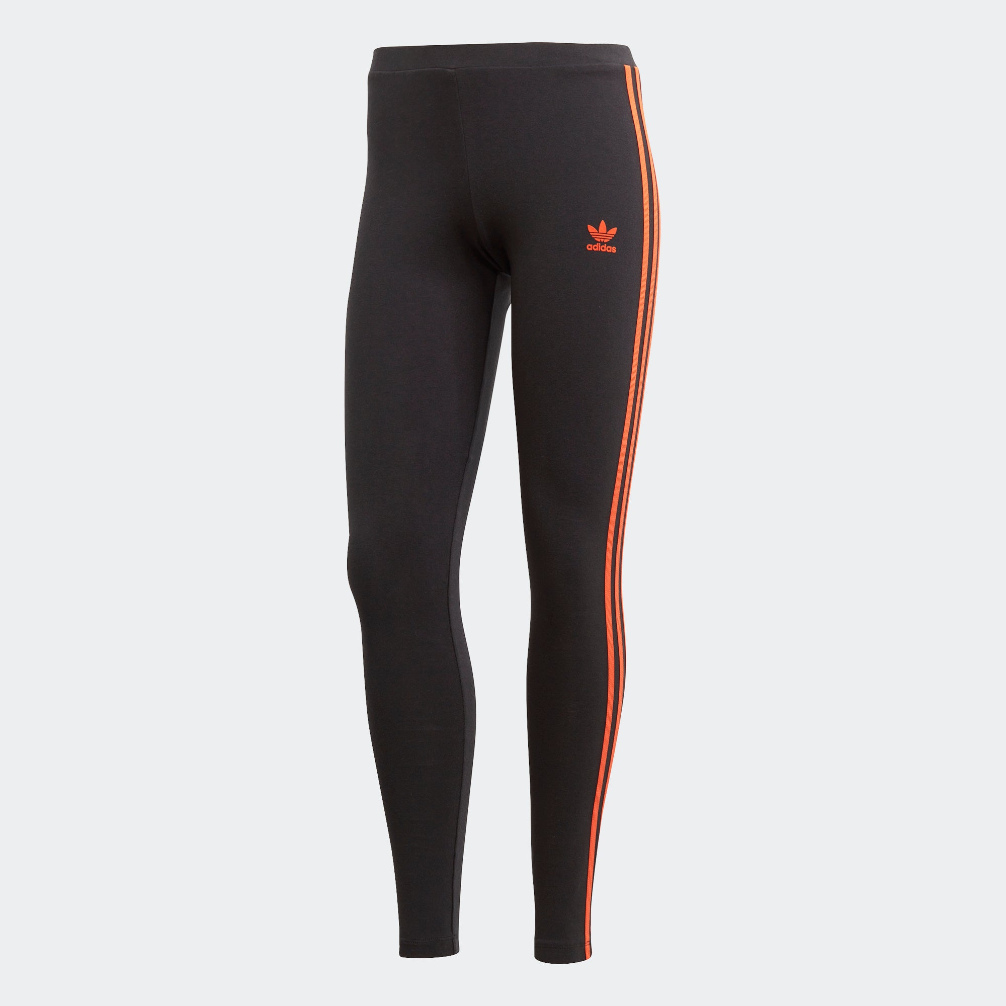 adidas black and orange leggings