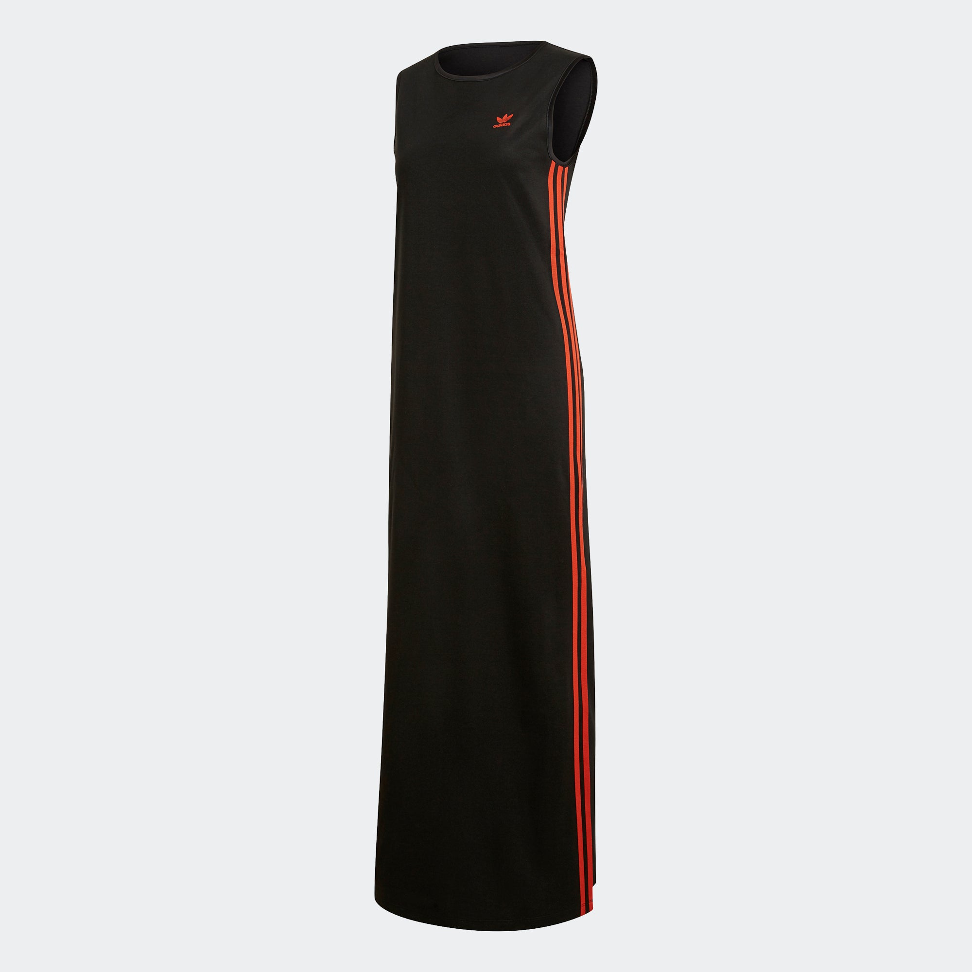 long black adidas dress