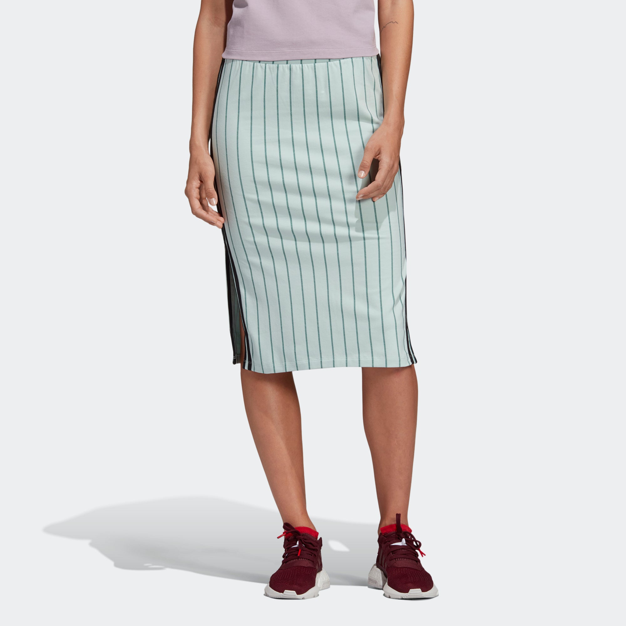 adidas green skirt