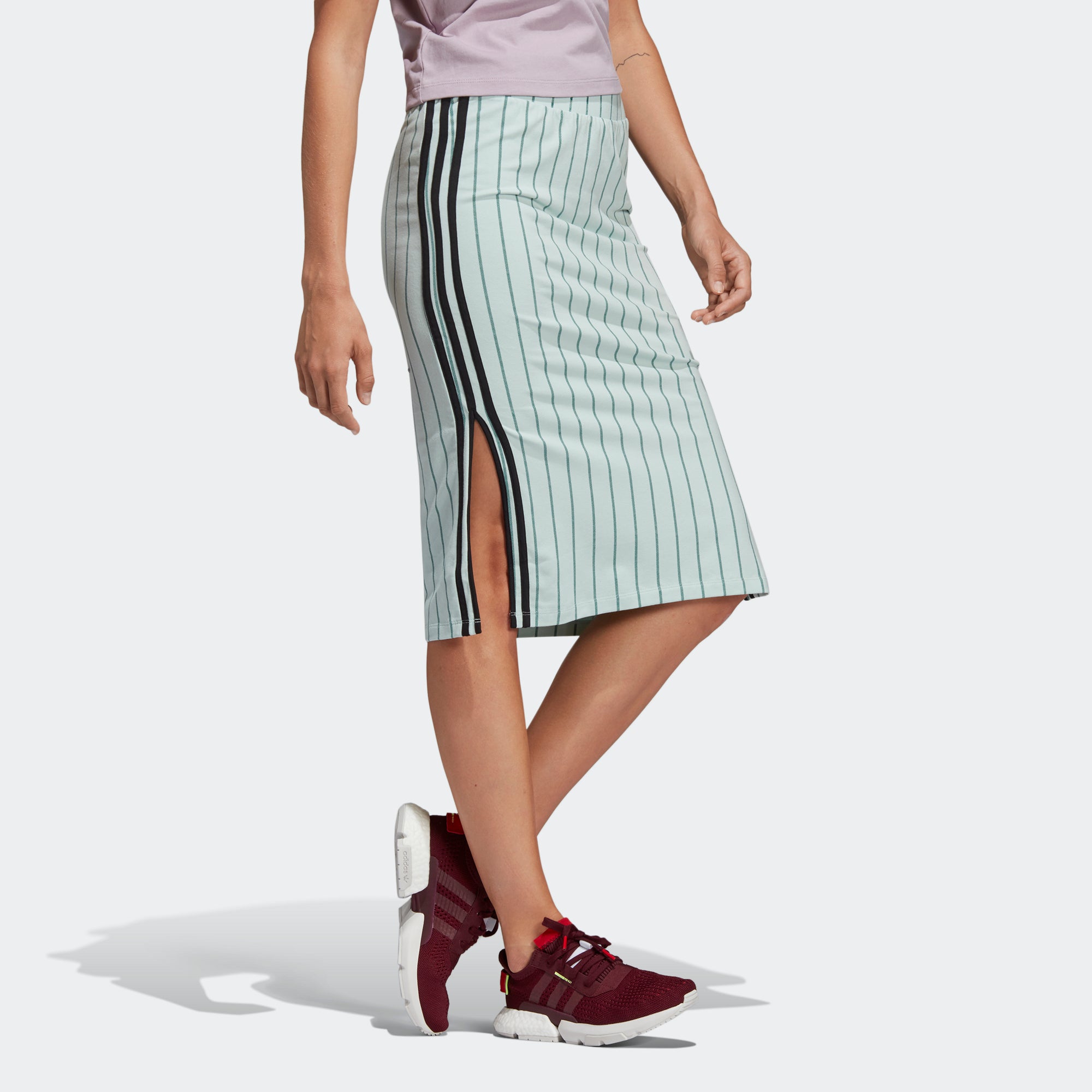 adidas green skirt