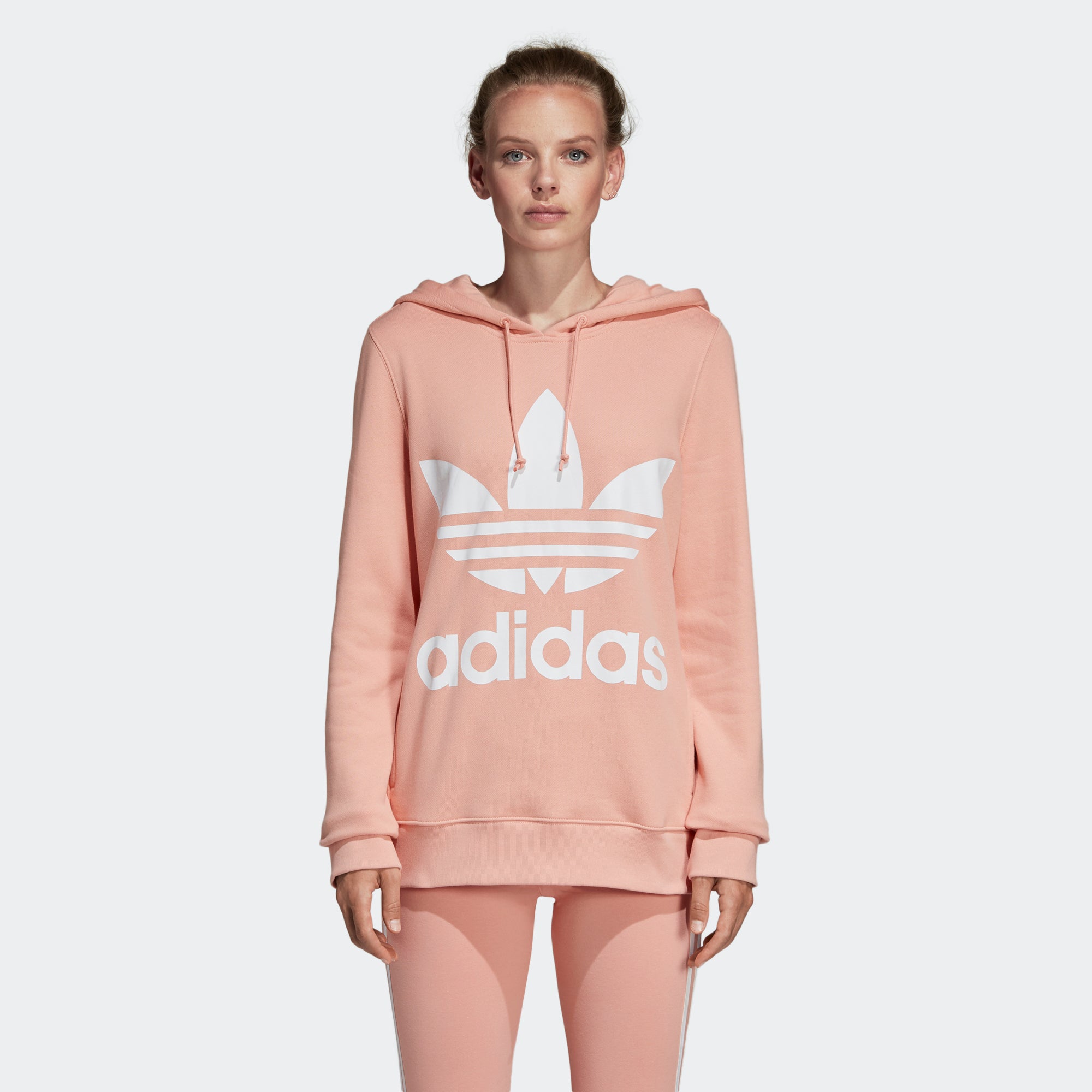 adidas Trefoil Hoodie Dust Pink DV2560 