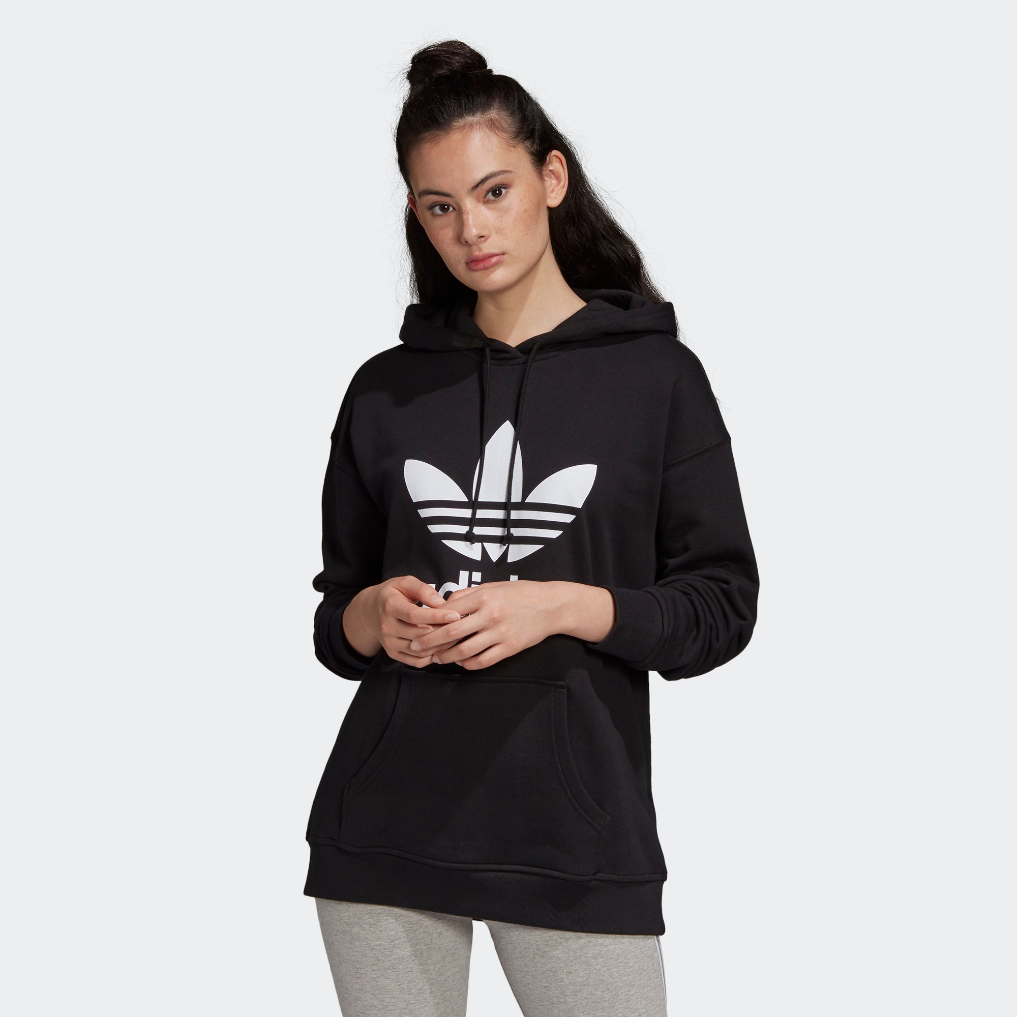 adidas Adicolor Trefoil Hoodie Black FM3307 | Chicago City Sports