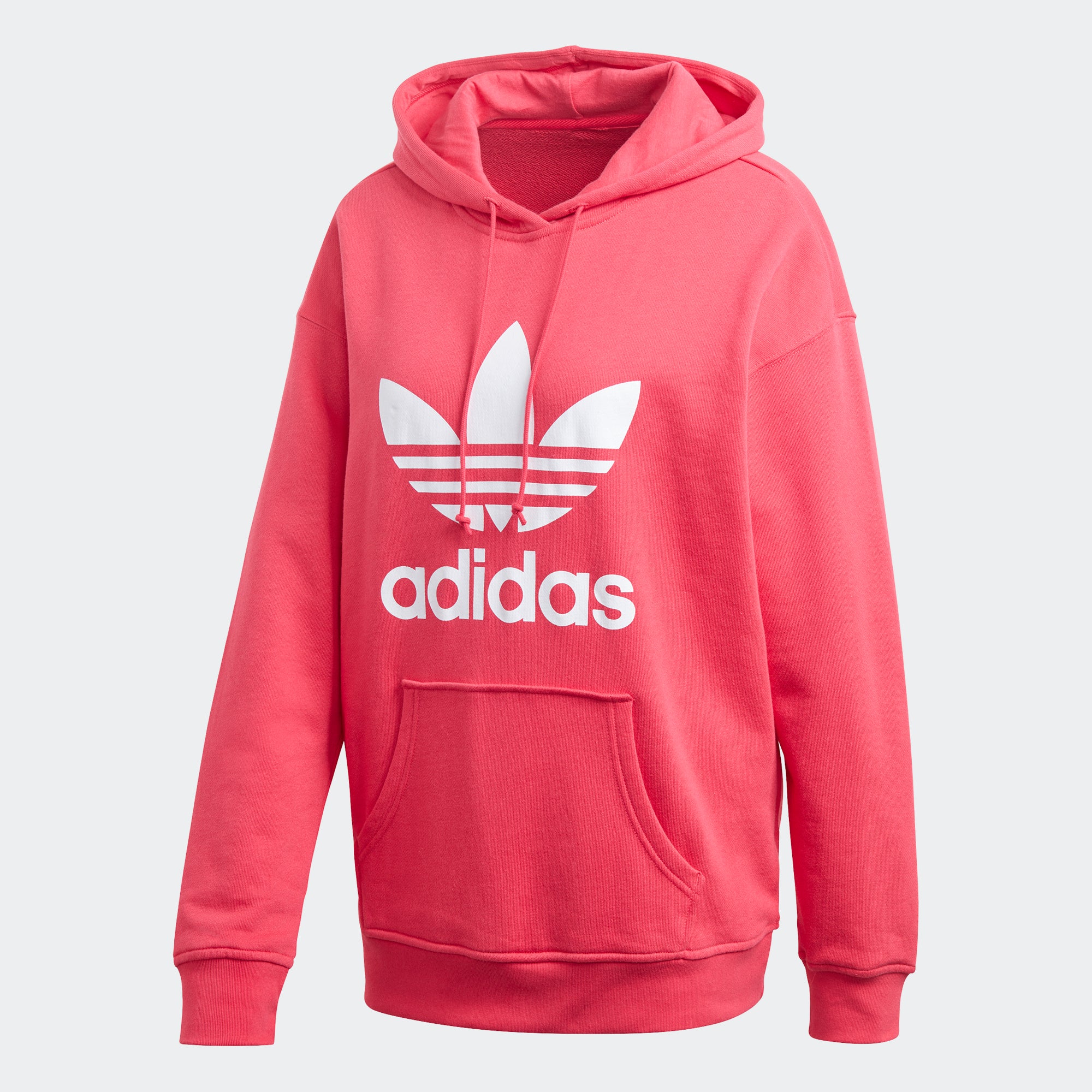 adidas Adicolor Trefoil Hoodie Power Pink GD2439 | Chicago City Sports