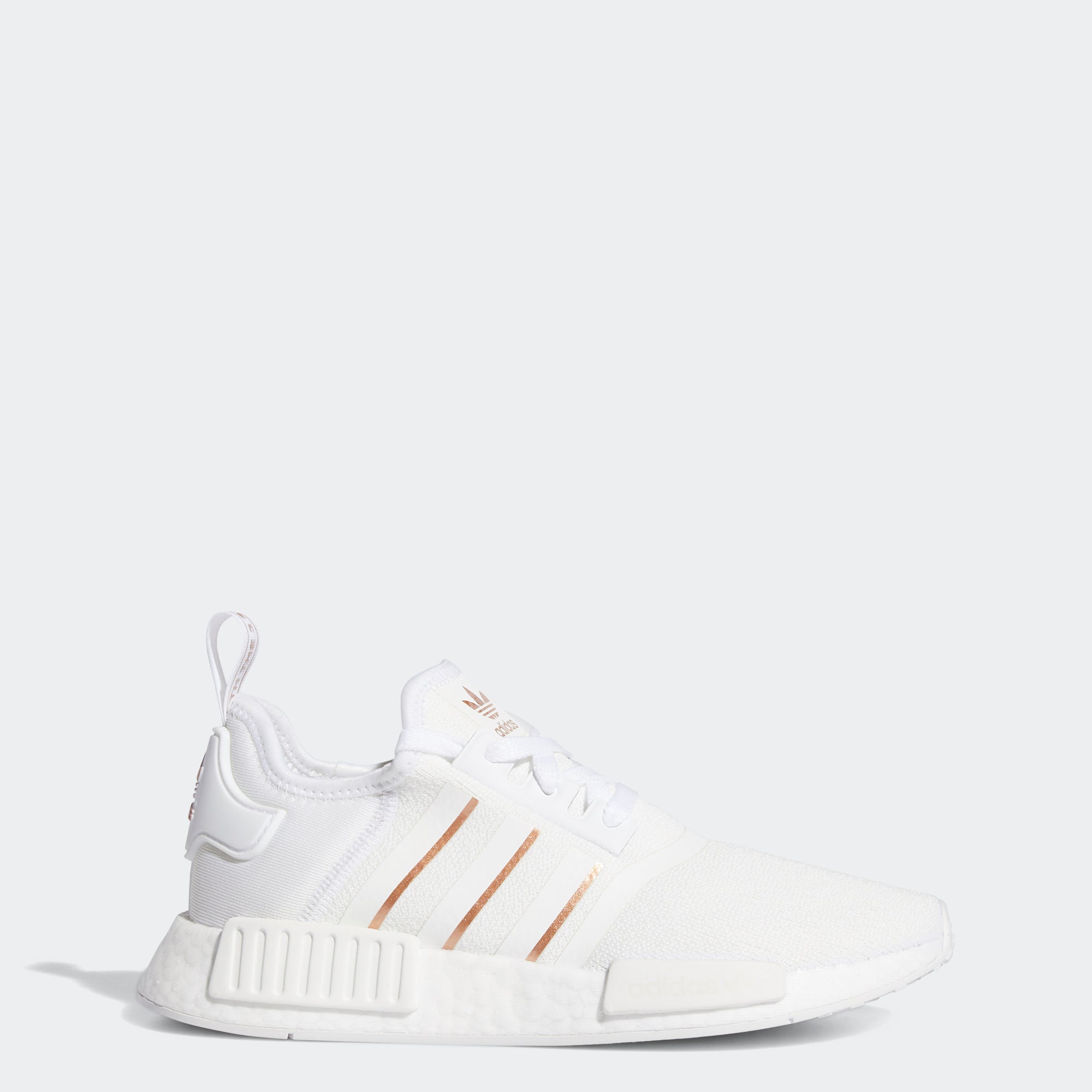 nmd_r1 shoes white and gold