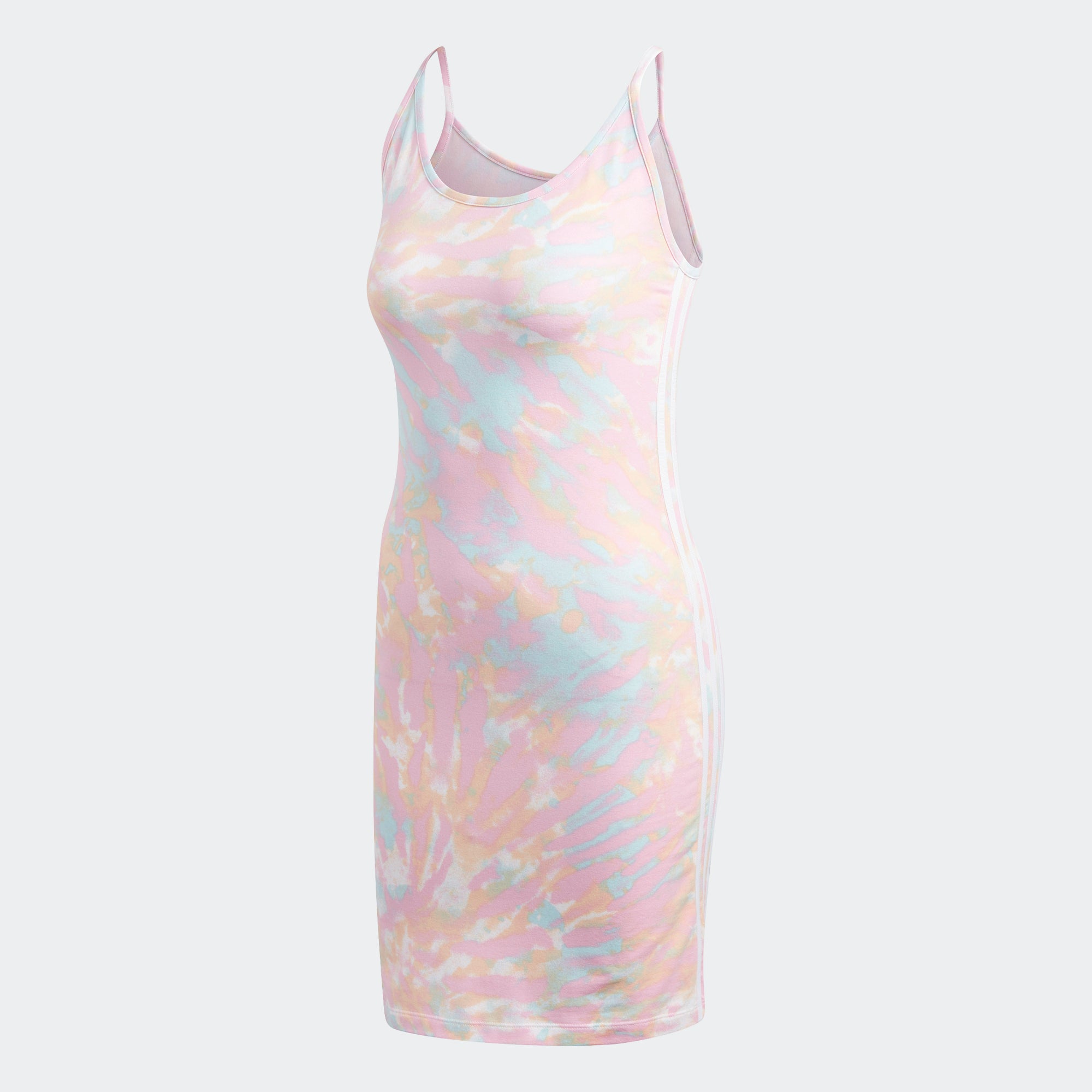 adidas pink tie dye dress