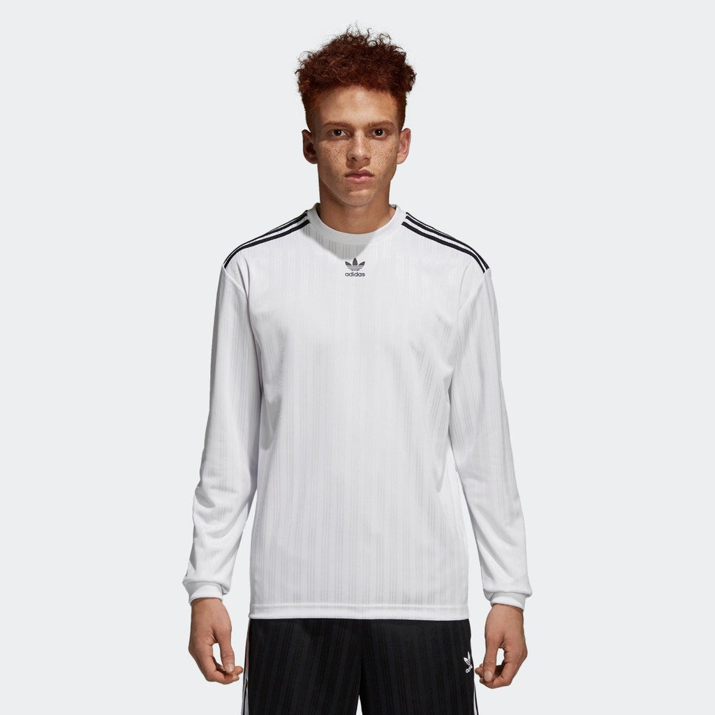 Download Men's adidas Originals 3-Stripes Long Sleeve Jersey White ...