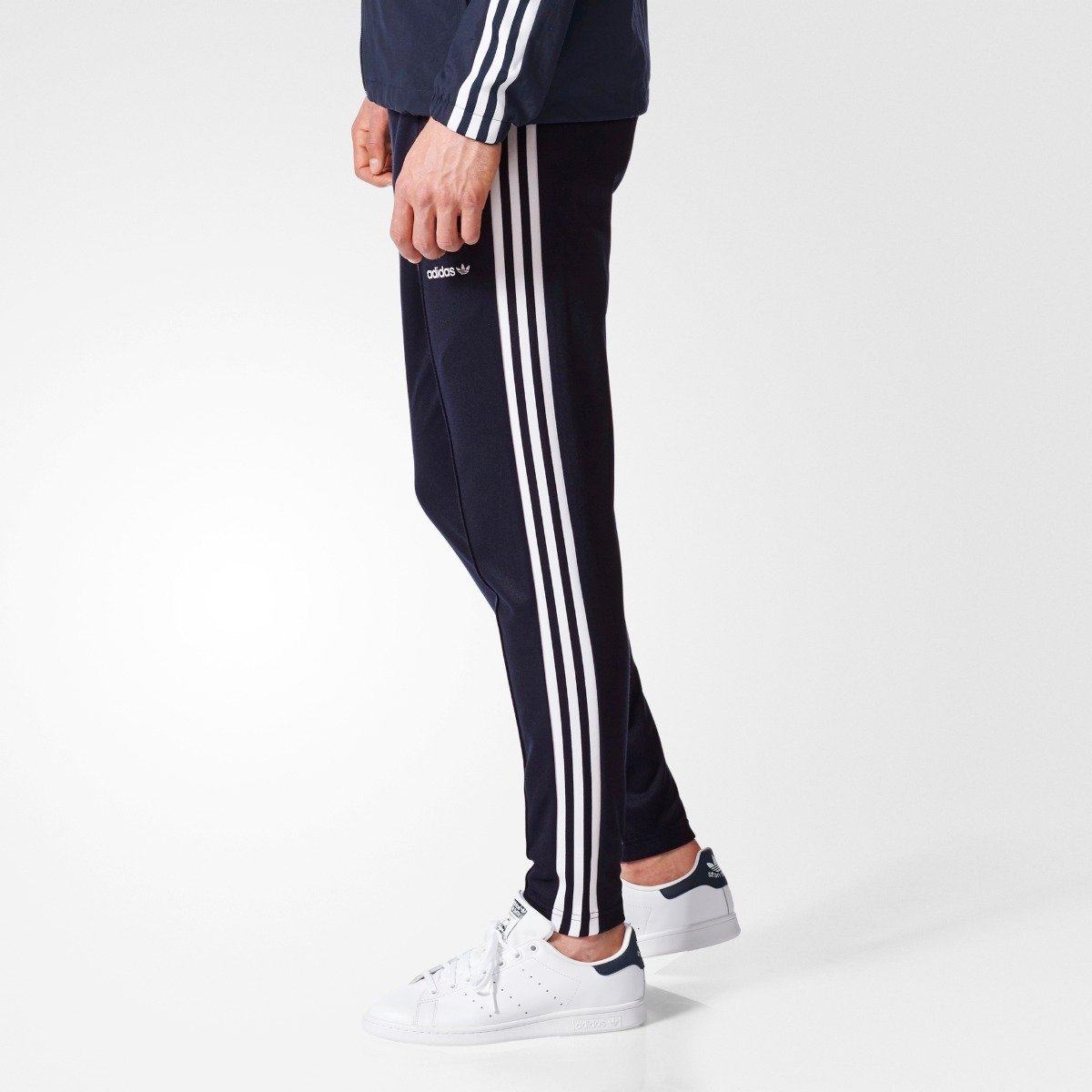 adidas beckenbauer track pants navy