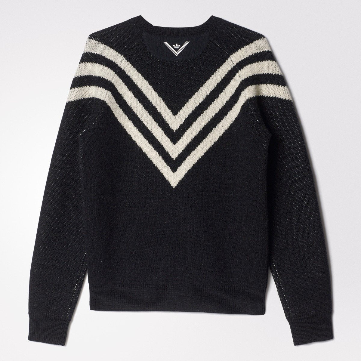 Men's adidas Originals By White Mountaineering 3 Stripes Knit Sweater Black  AY3132 | Chicago City Sports