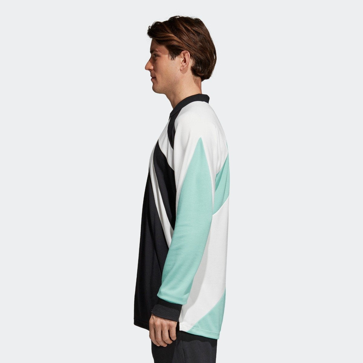 adidas originals men's skateboarding hi collar long sleeve tee