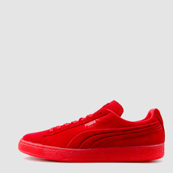 puma suede emboss red