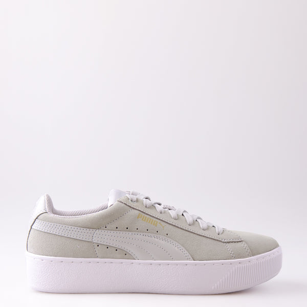 Women's PUMA Vikky Platform Shoes Gray 