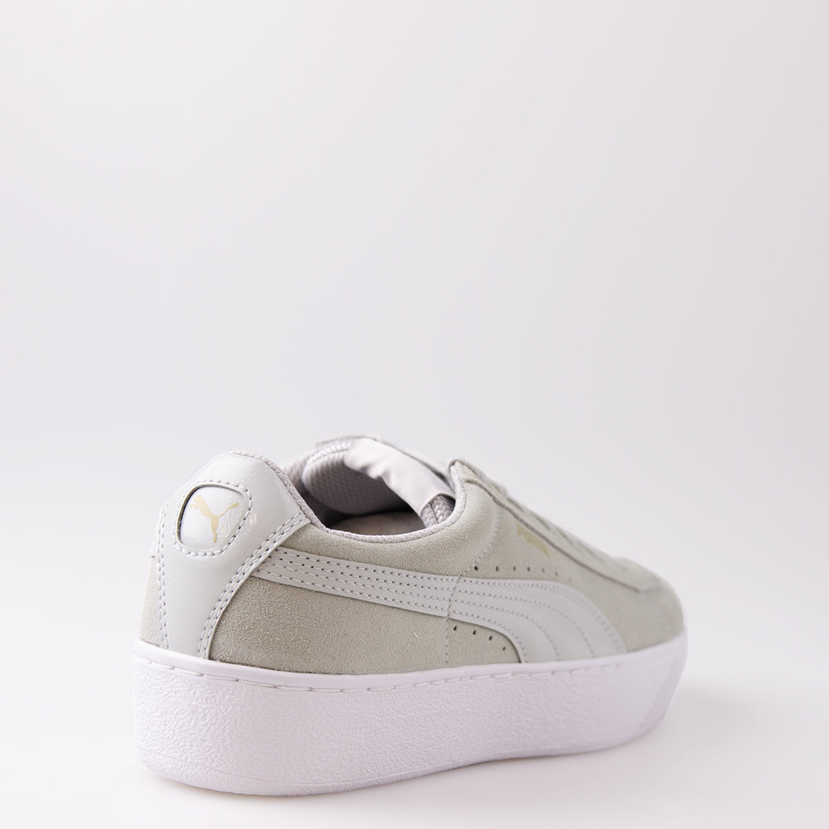 Women's PUMA Vikky Platform Shoes Gray 