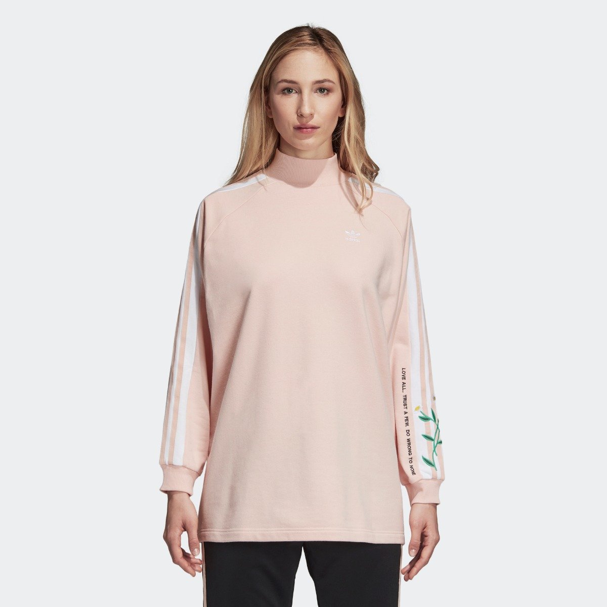 blush adidas sweatshirt