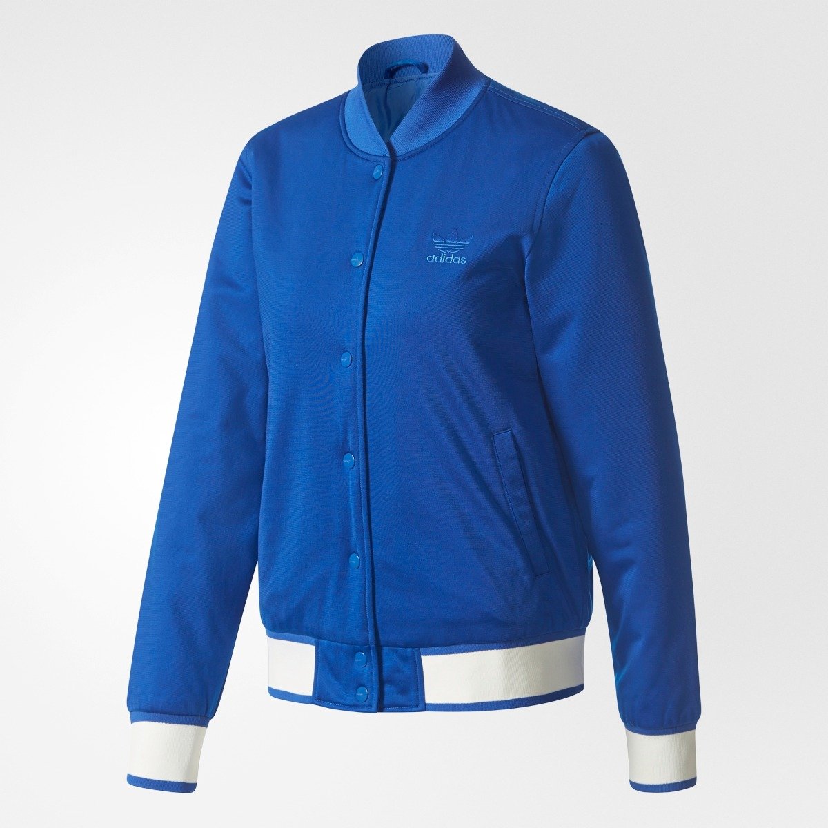 adidas blue womens bomber jacket