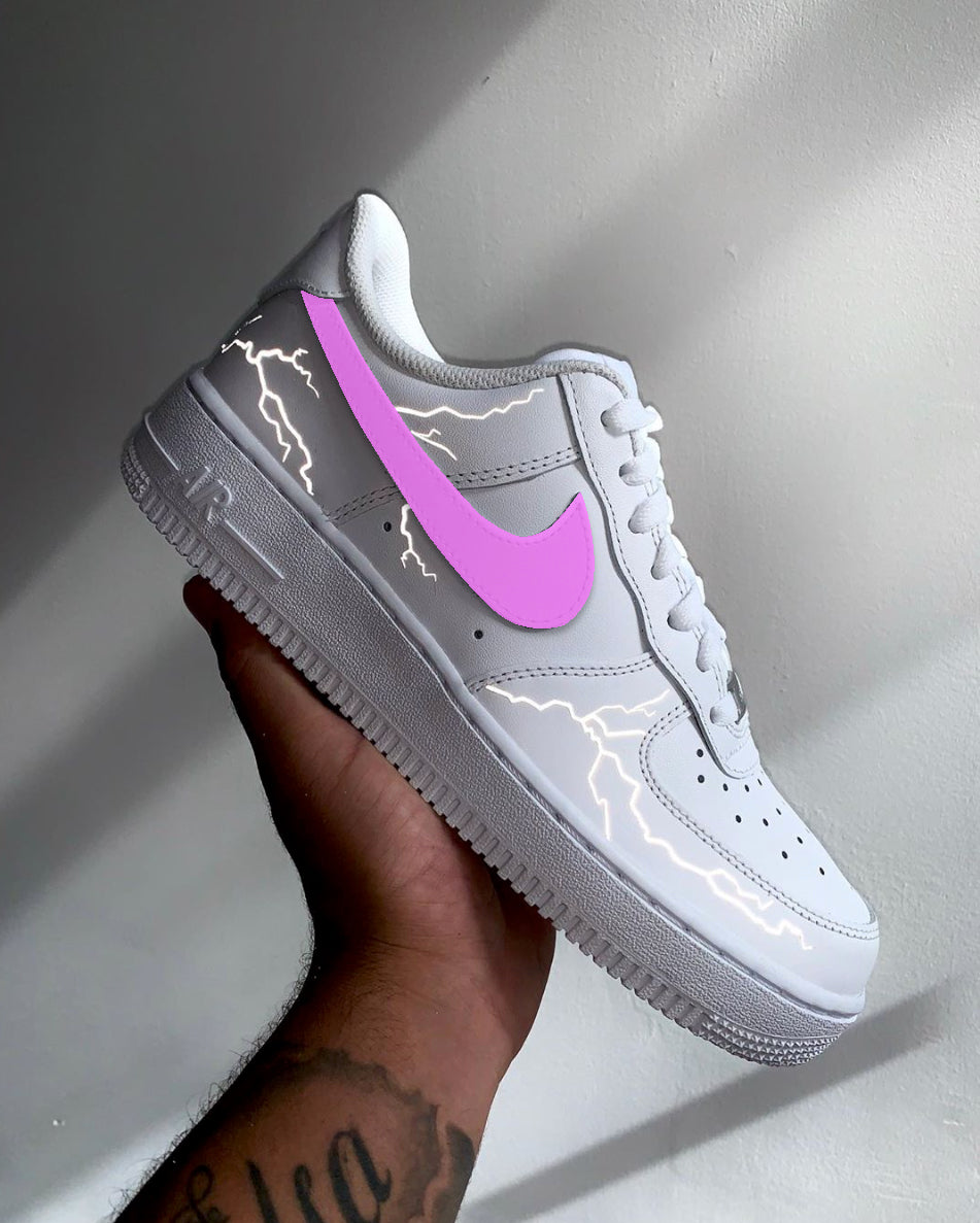 pink reflective air force 1