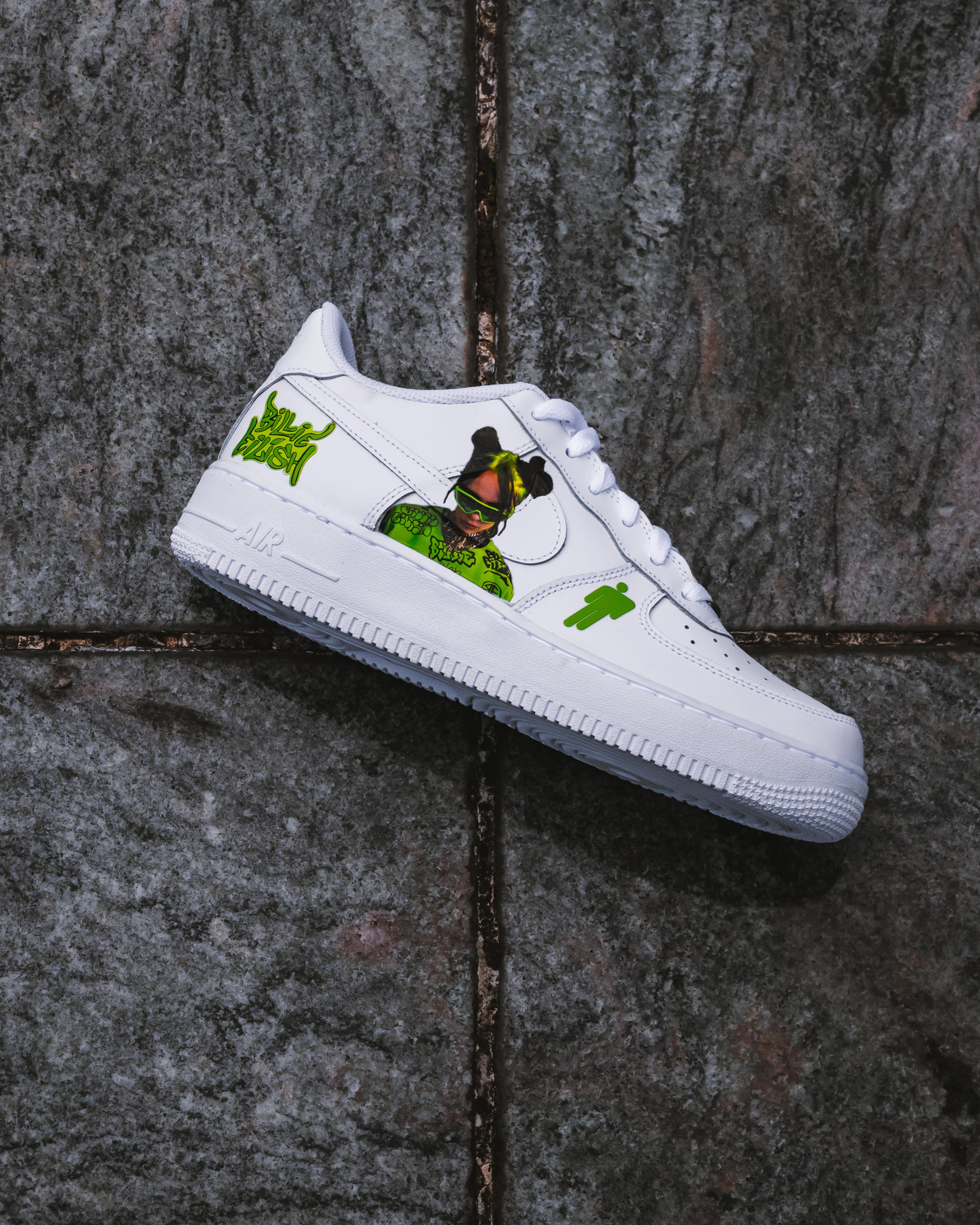 billie eilish custom air force 1