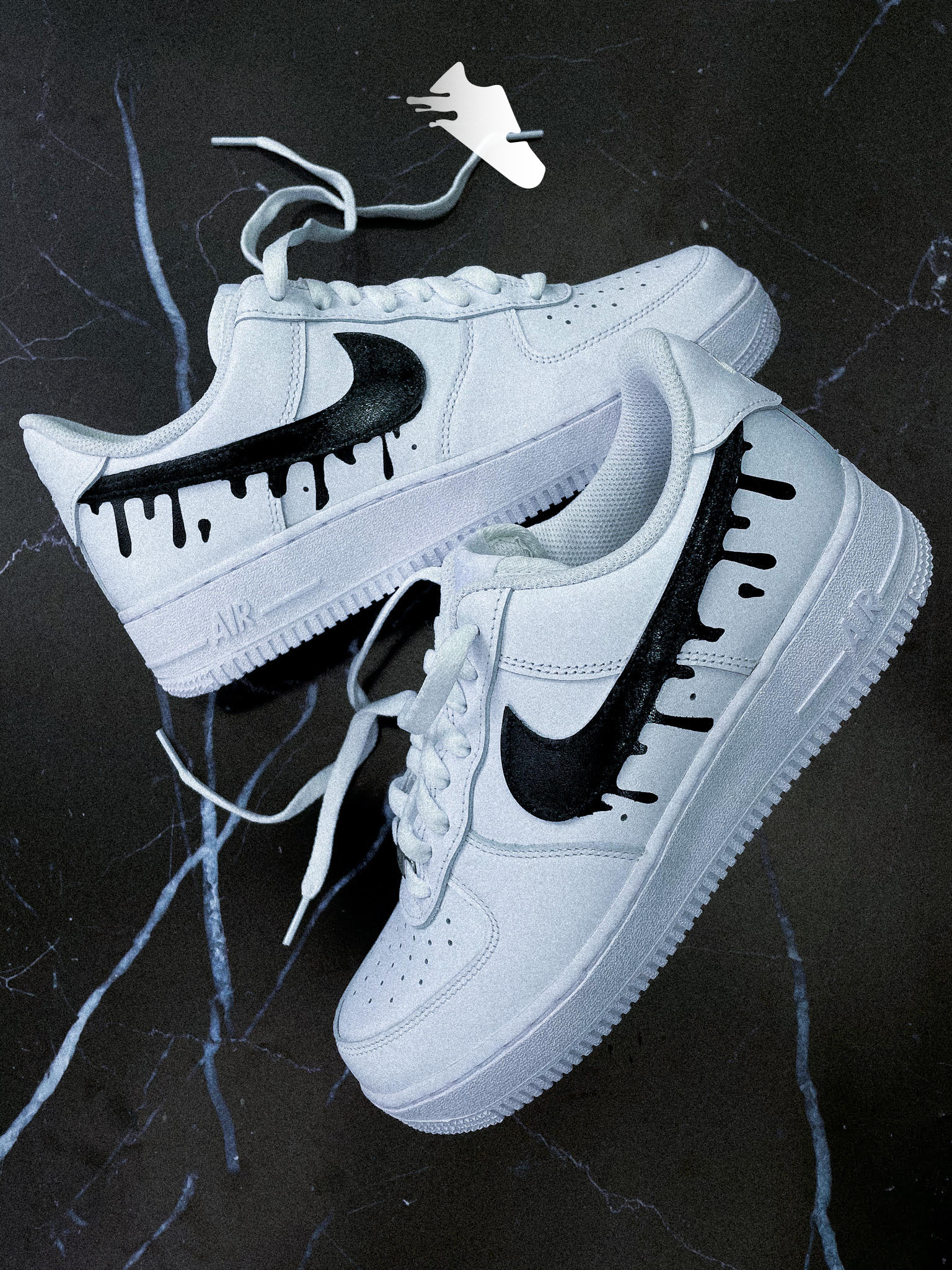 black drip air force 1