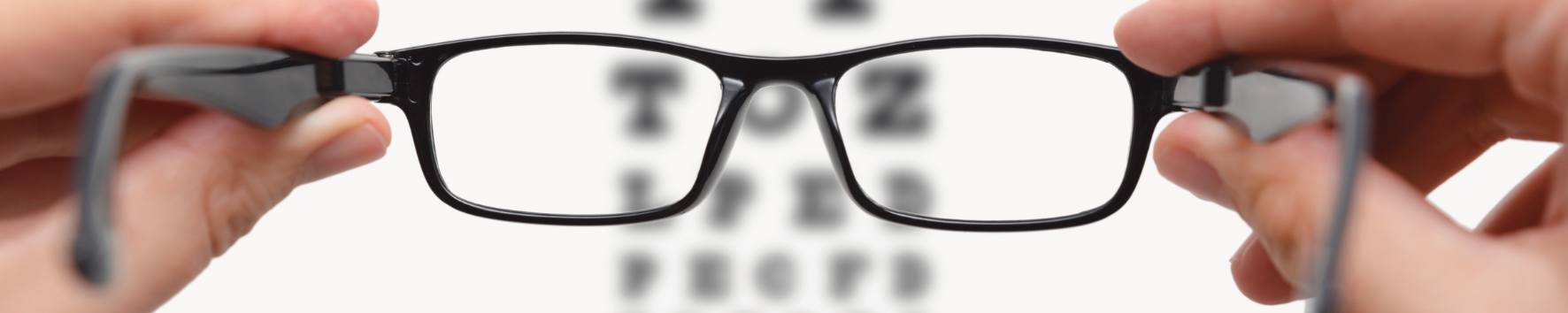 Eye Health test with glasses