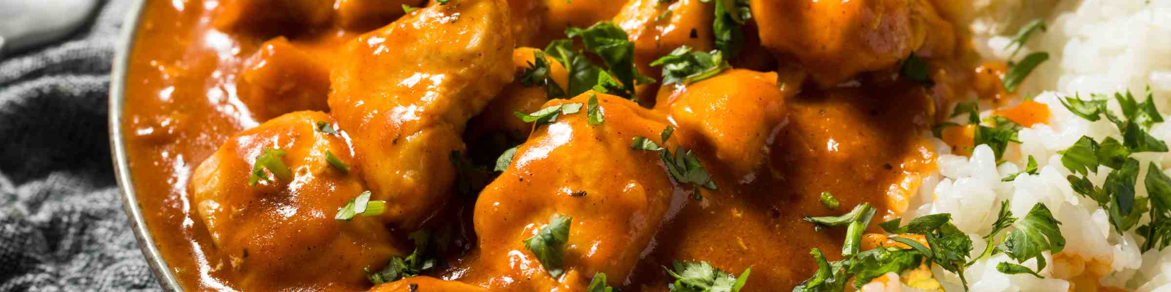 Saffron Butter chicken with rice