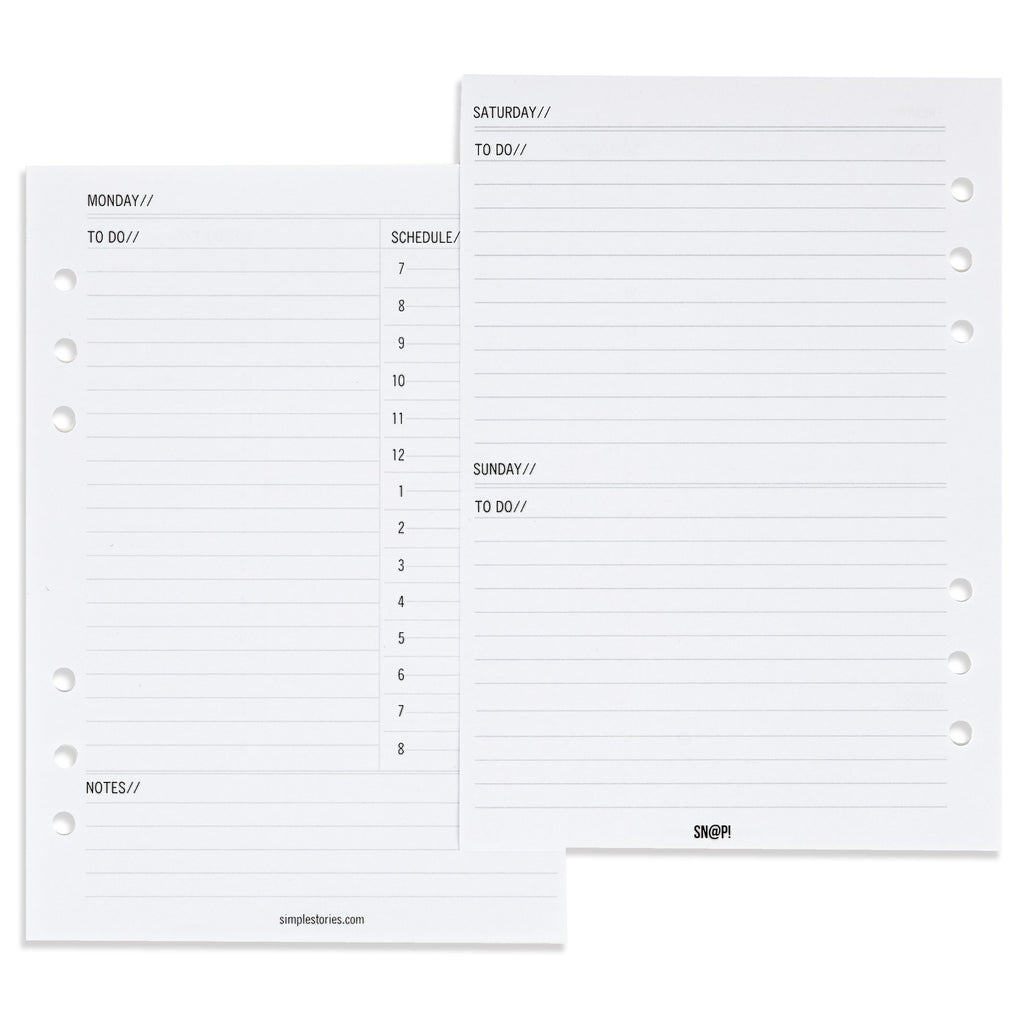 Carpe Diem Beautiful Double-Sided Personal Planner Inserts-Monthly,  Undated, 1 - Kroger