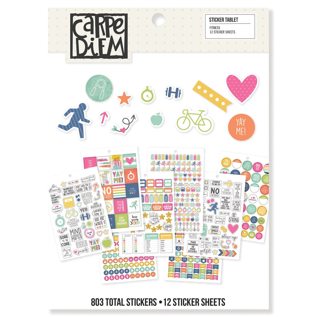 Using MAMBI inserts and Carpe Diem planner stickers for a colorful