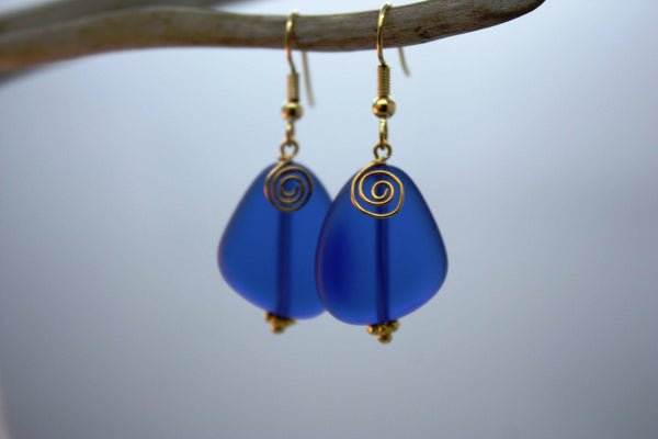 Ihilani Earrings • Cobalt Blue